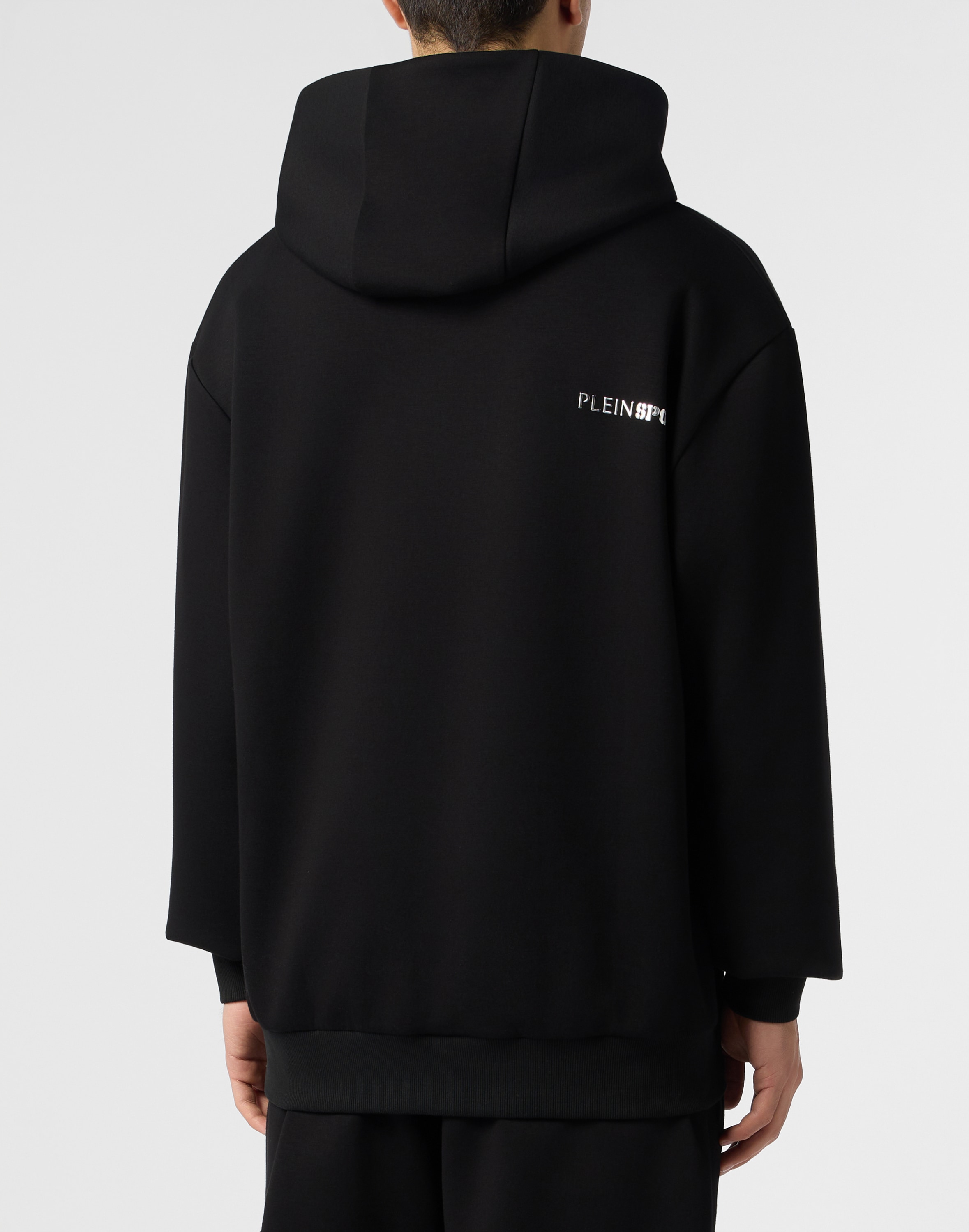 PLEIN SPORT Sweatshirt »Fleece Hoodie Chrome Scratch«
