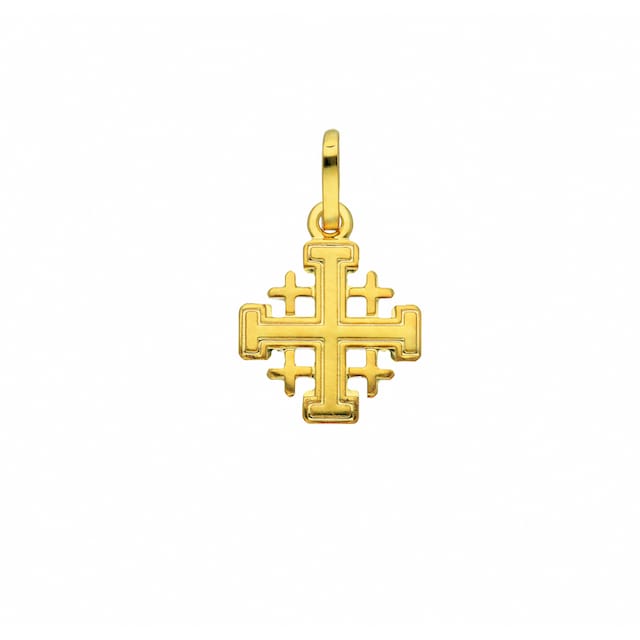 Adelia´s Kette mit Anhänger »585 Gold Kreuz Anhänger Jerusalem«, Schmuckset  - Set mit Halskette online bestellen | BAUR
