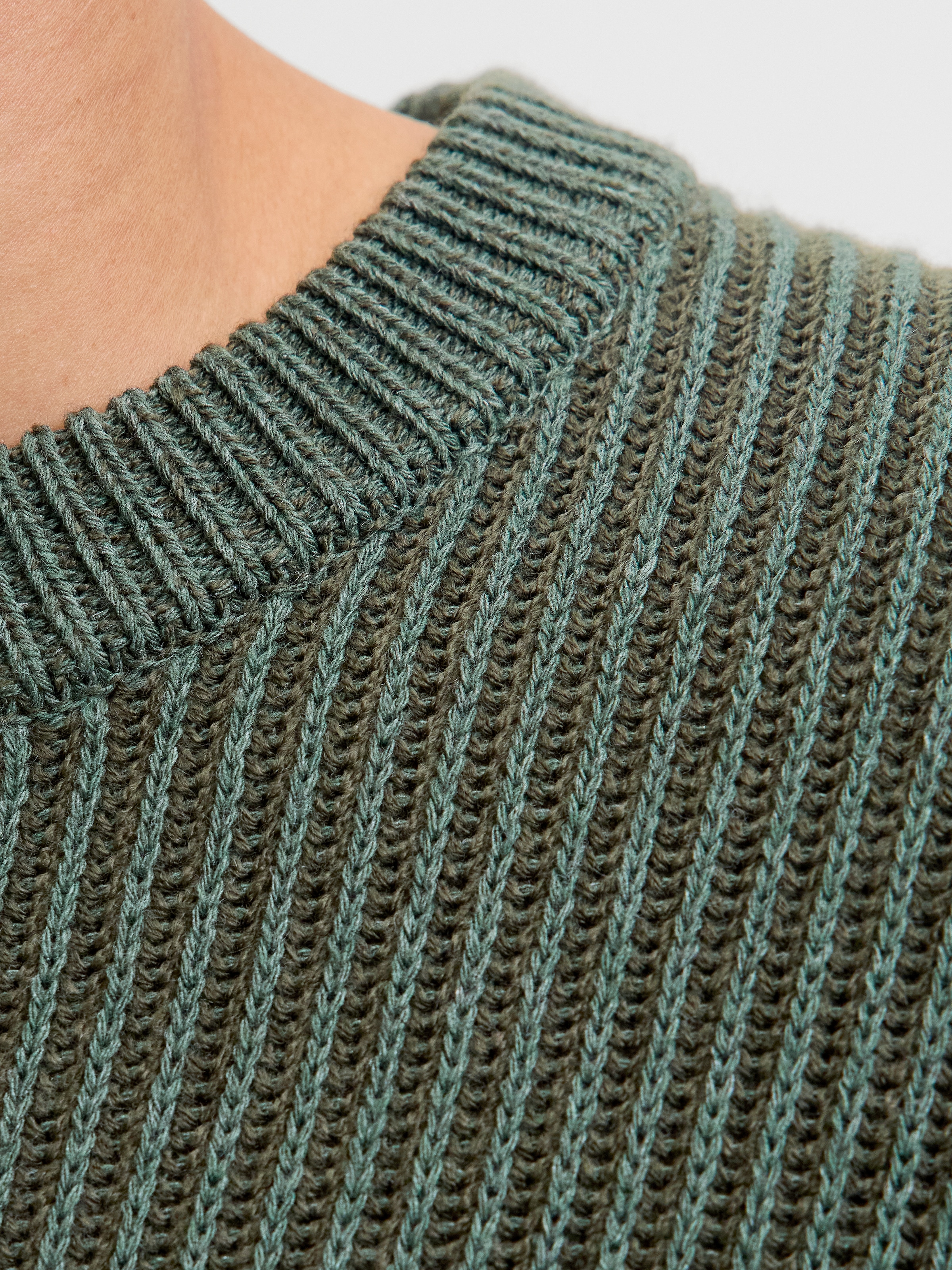 Jack & Jones Rundhalspullover »JJEDOVER KNIT CREW NECK SN« Baumwollmischung, regular fit