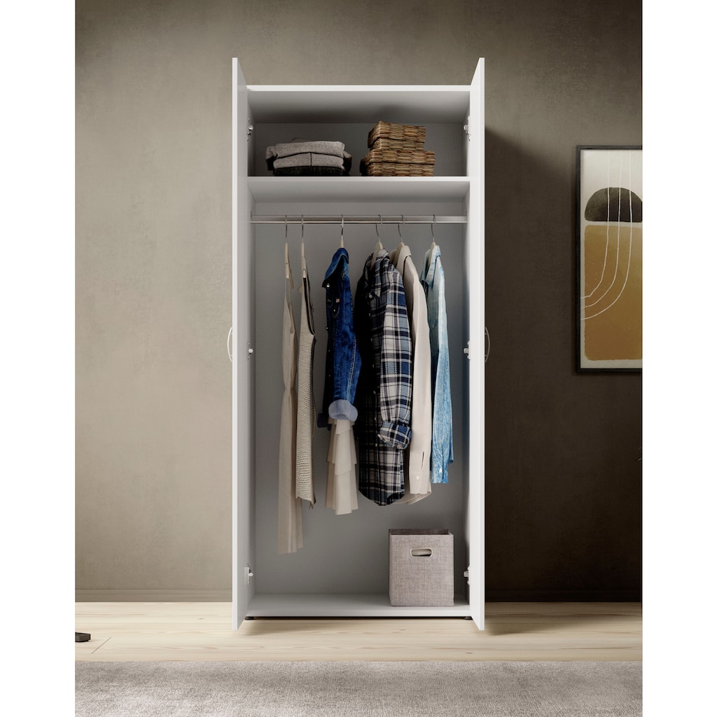 Schlafkontor Drehtürenschrank »Base Kleiderschrank Garderobe Hochschrank«, Bega Schrank Bestseller Dauertiefpreis in 3 Breiten und 2 Farben