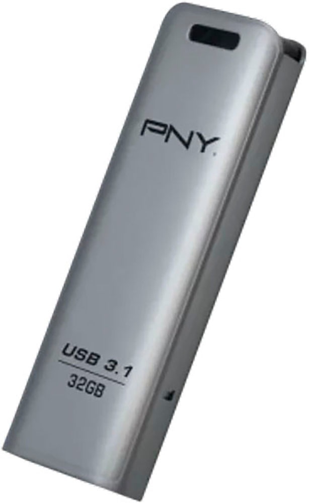 PNY USB-Stick »Elite Steel 32GB«, (USB 3.2 Lesegeschwindigkeit 20 MB/s)