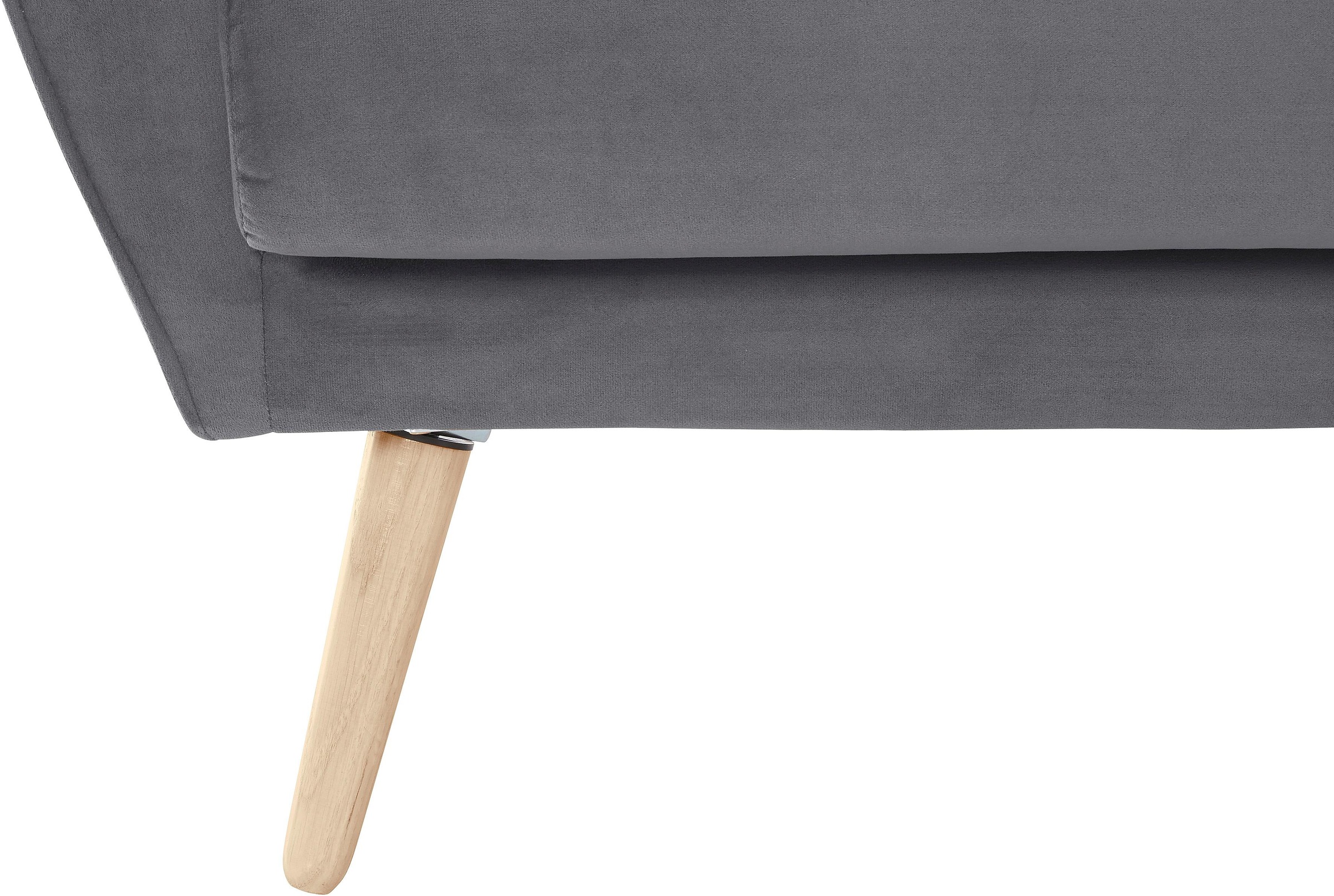 andas 2-Sitzer »Bille«, mit Naht im Rückenkissen und Eiche-Beinen, Design by Morten Georgsen