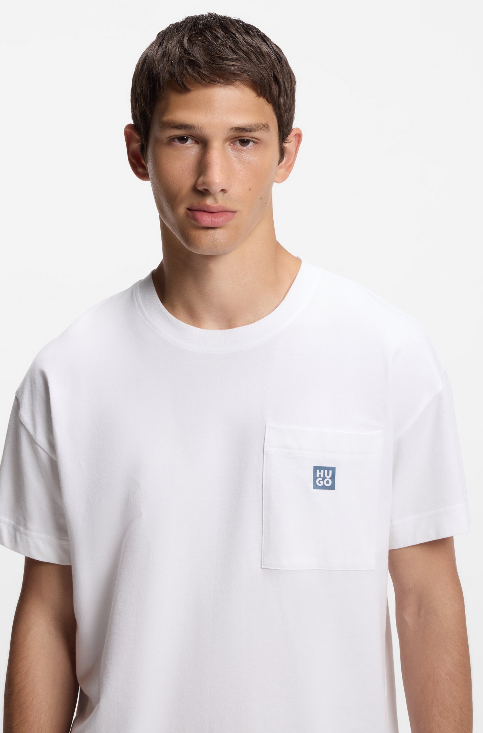 HUGO Underwear Pyjamaoberteil "Aaron" normale Passform, kleines Logo auf de günstig online kaufen