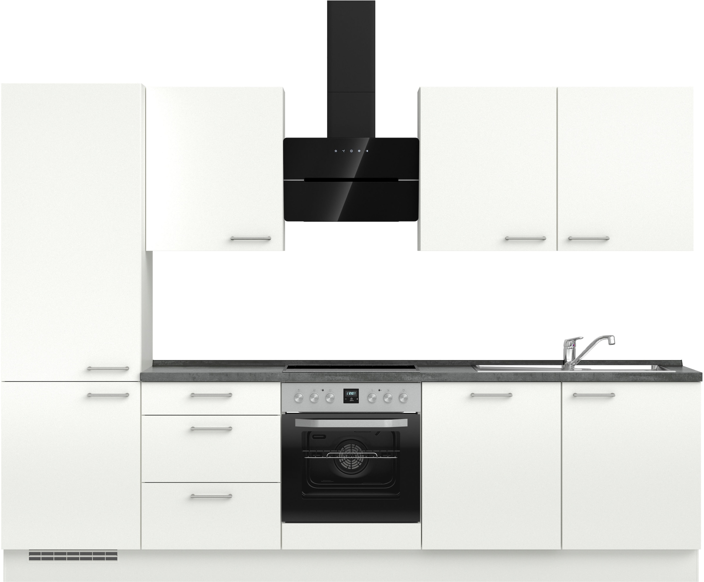 nobilia Küchenzeile ""Laser II", Ausrichtung wählbar, Breite 300 cm" vormon günstig online kaufen