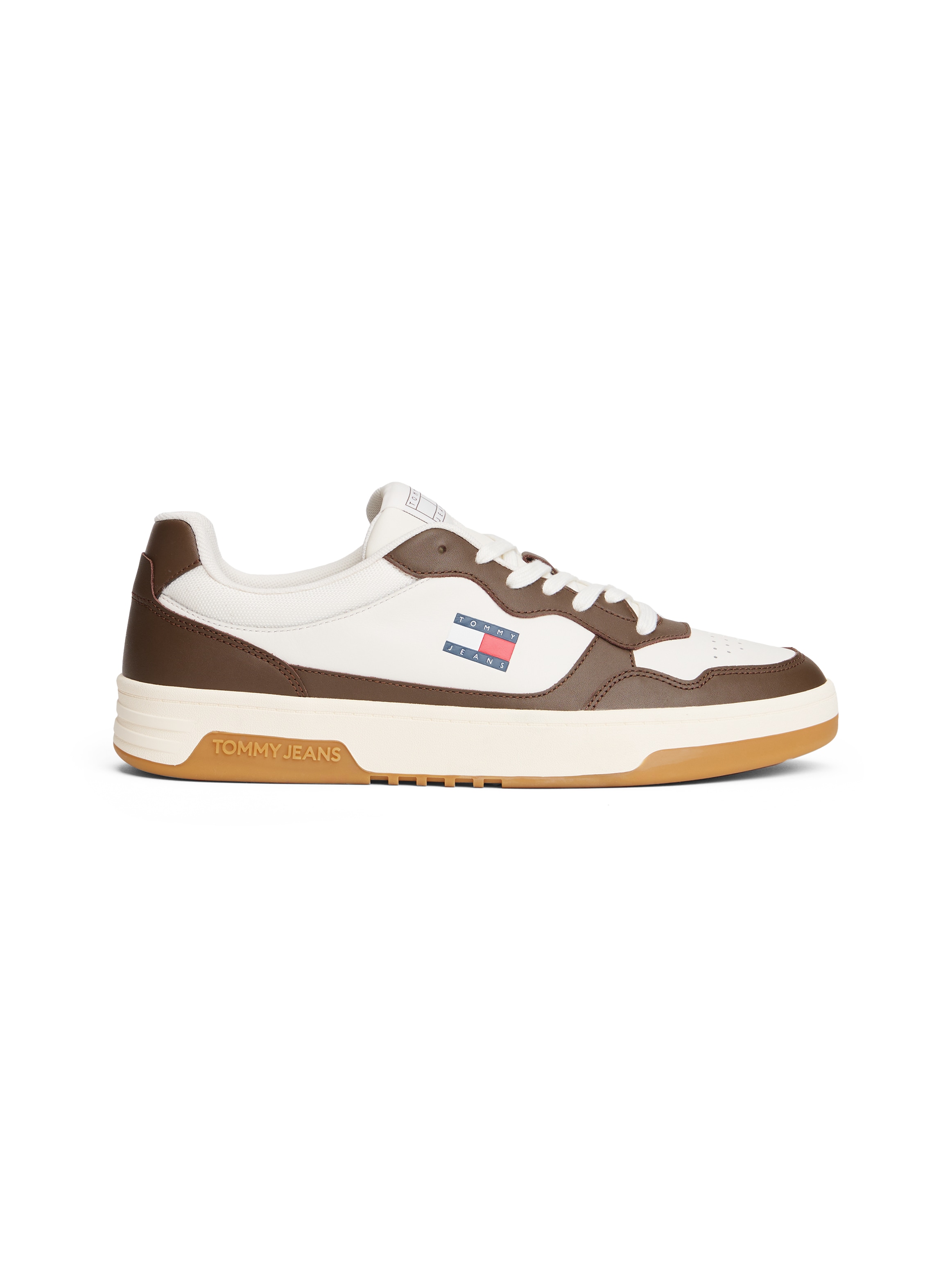 Tommy Jeans Sneaker »(NEW) TJM CUPSOLE LEATHER ESS«, Freizeitschuh, Halbschuh, Schnürschuh im Basket-Look