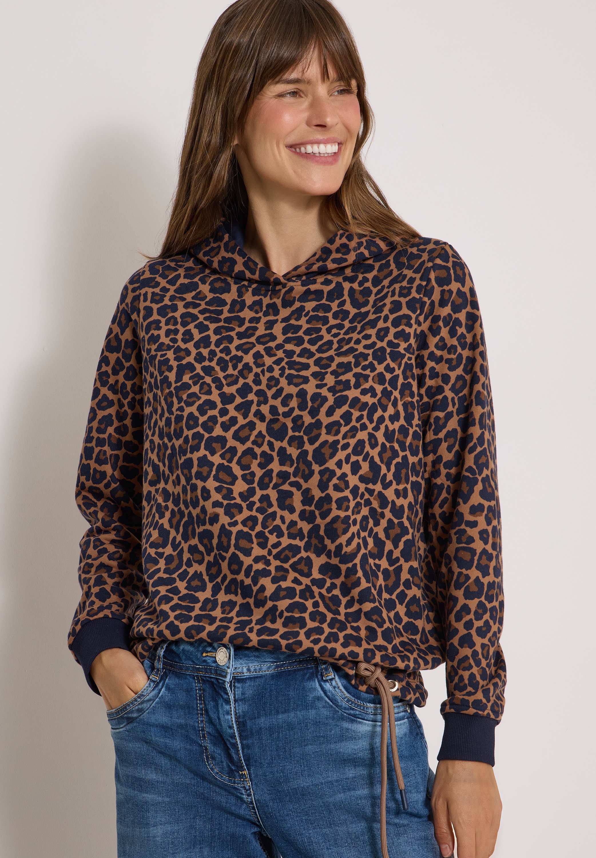 Cecil Kapuzensweatshirt, Tunnelzug am Saum