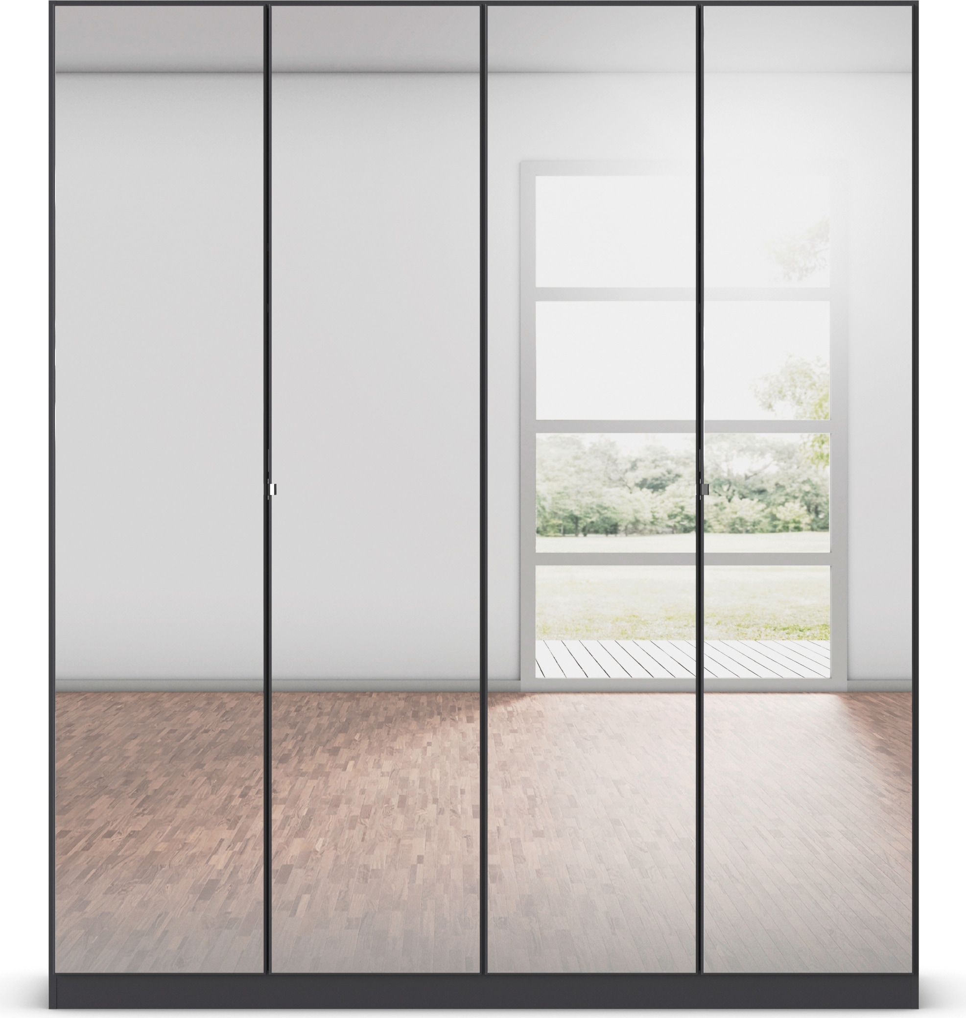 rauch Drehtürenschrank »Reflect«, mit Spiegelfront, inkl. praktischer Inneneinteilung