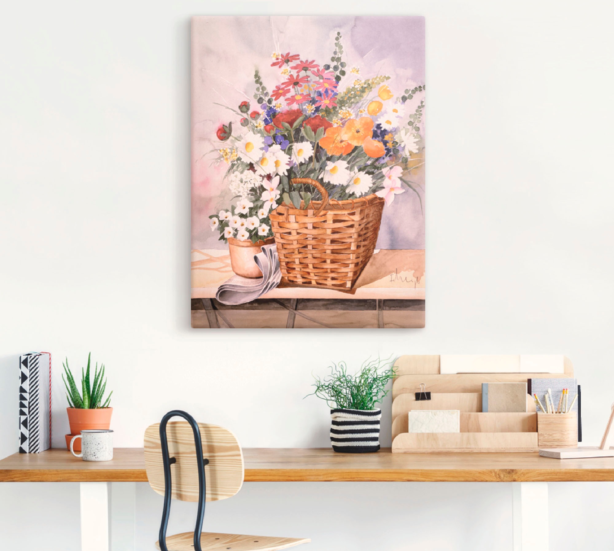 Artland Wandbild »Stillleben mit Kürbissen«, Blumen, (1 St.), als Leinwandbild, Poster in verschied. Größen