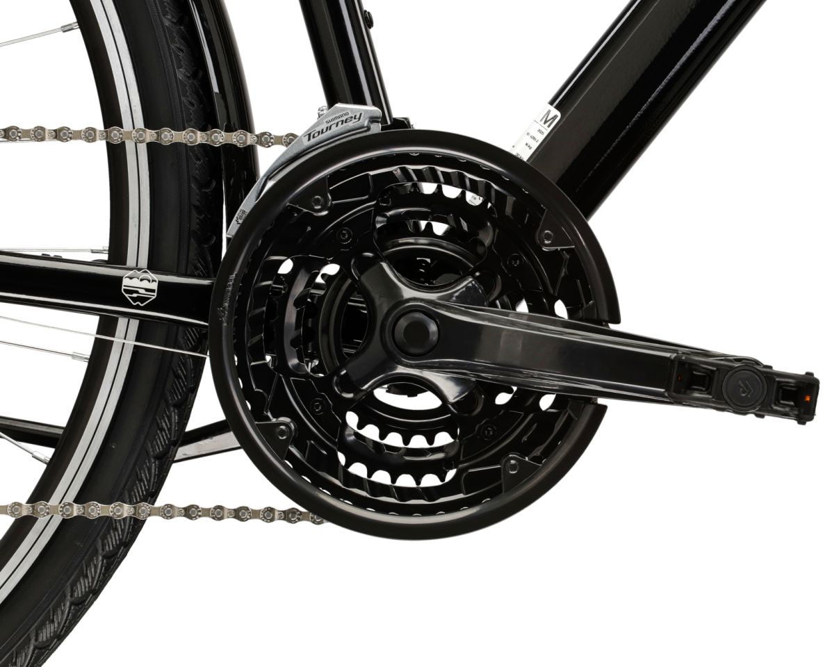 Kross Trekkingrad »Herren-Trekkingrad 28" Trans 1.0 Schwarz 21 Gänge« 21 Gang Shimano TOURNEY TY300 Schaltwerk Kettenschaltung