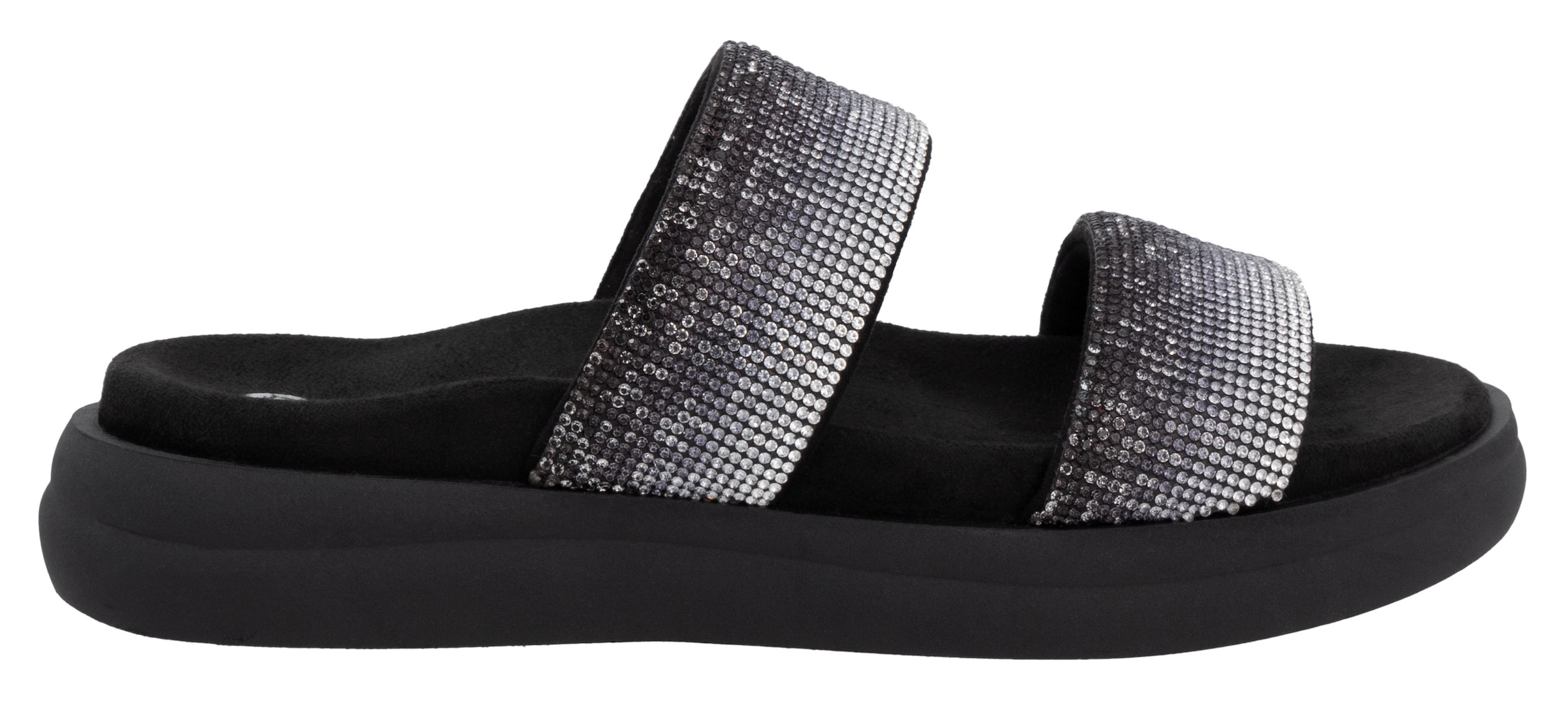 Remonte Pantolette, Plateau, Sommerschuh, Schlappen mit funkelenden Strasssteinen