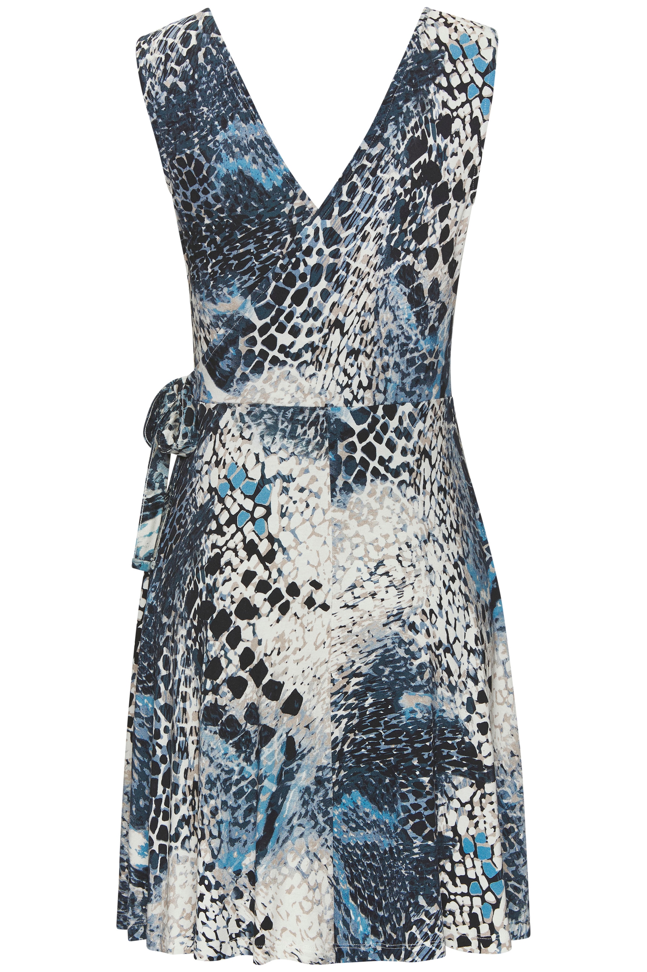 LASCANA Jerseykleid, mit V-Ausschnitt, Sommerkleid, Skaterkleid, modisch