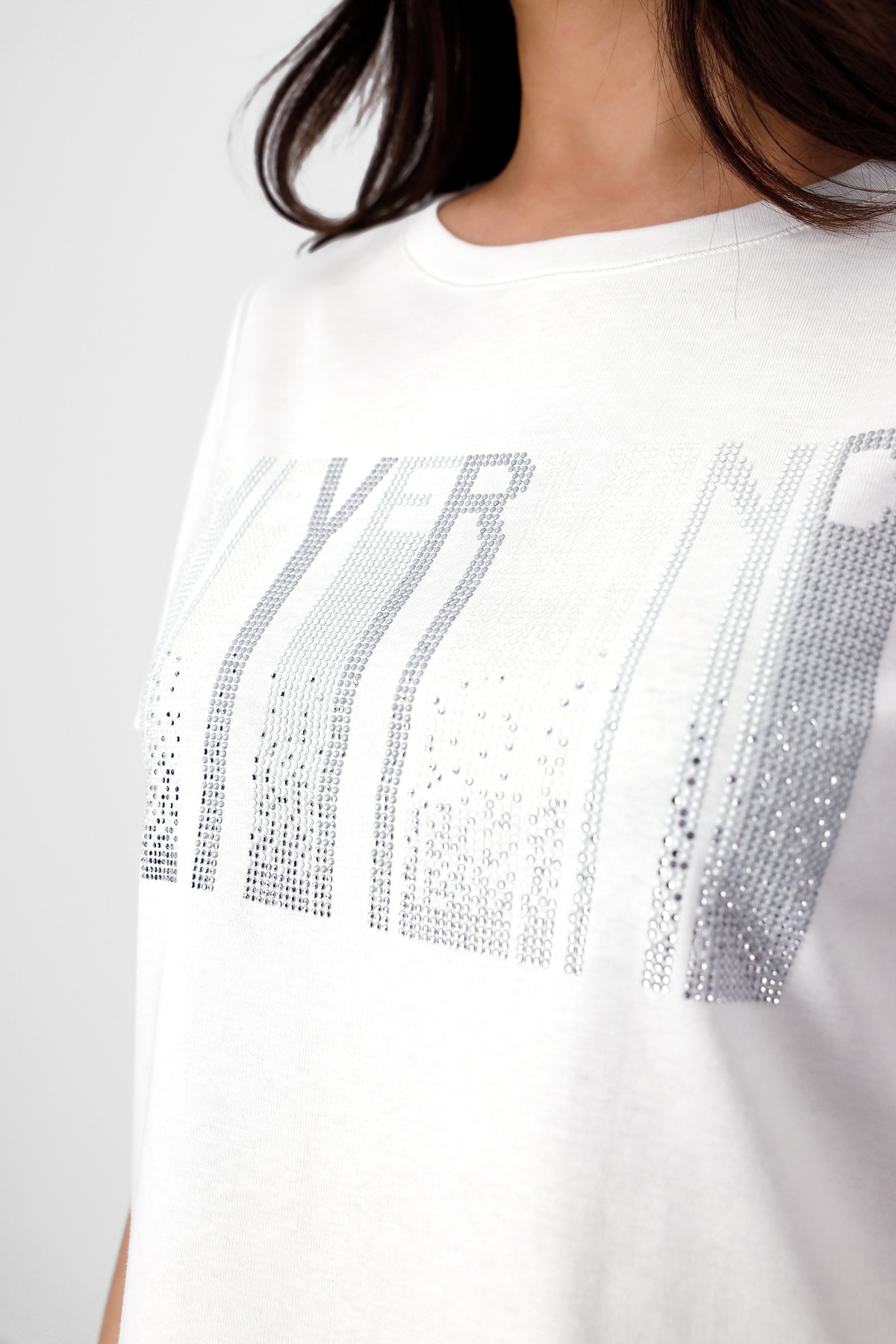 Monari T-Shirt »Shirt Schmuck«, Mit Rundhalsausschnitt
