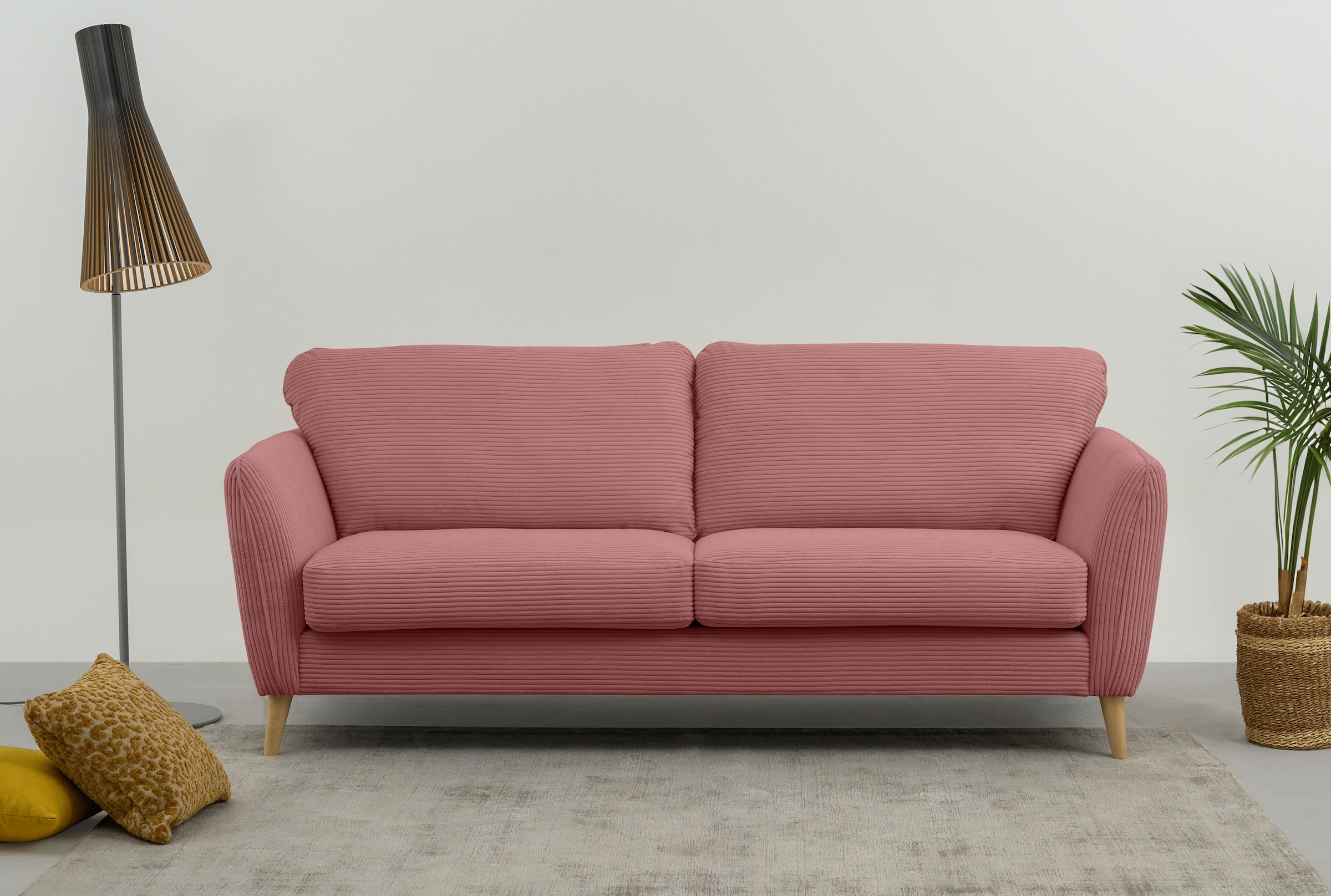 3-Sitzer »MARSEILLE Sofa 206 cm«, mit Massivholzbeinen aus Eiche, verschiedene Bezüge...