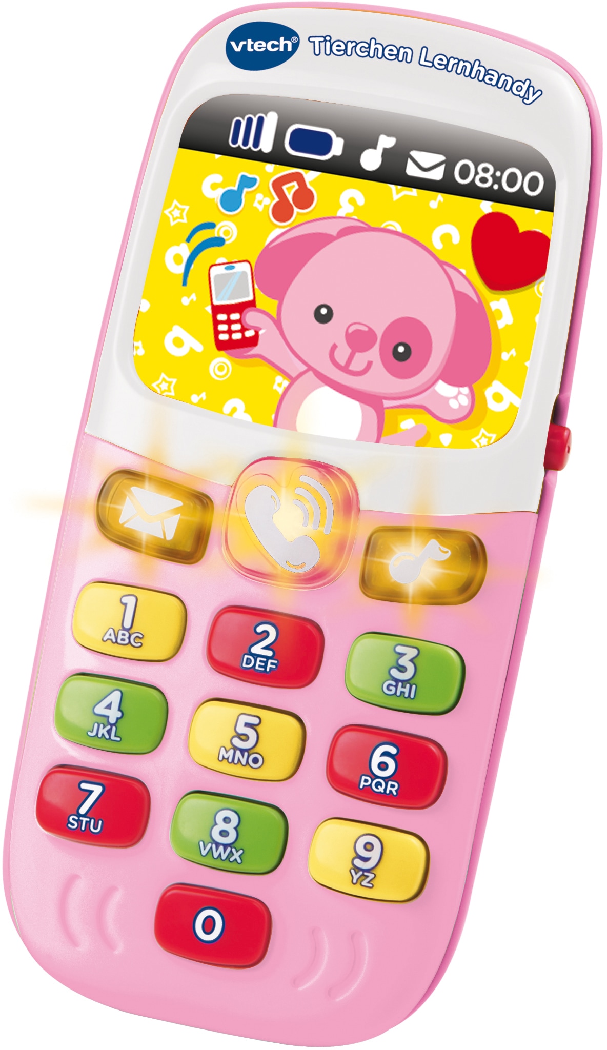 Vtech Spieltelefon VTech Baby Tierchen Lernhandy, pink, mit Licht und Sound Kinder Einheitsgröße