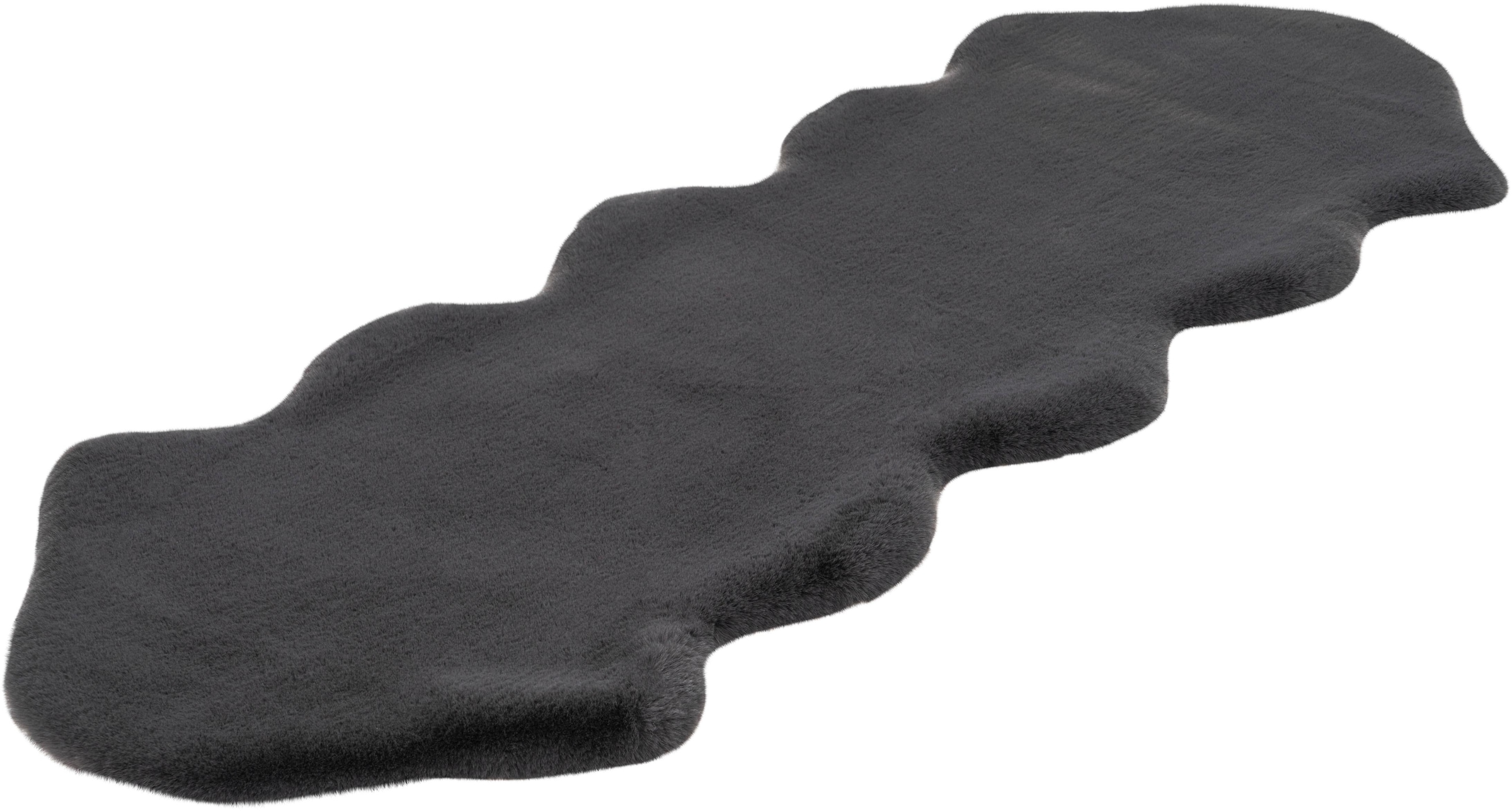 Arte Espina Fellteppich »Rabbit 300«, fellförmig, 35 mm Höhe, Kunstfell, Kaninchenfell-Haptik, supersoft, ideal als Bettvorleger