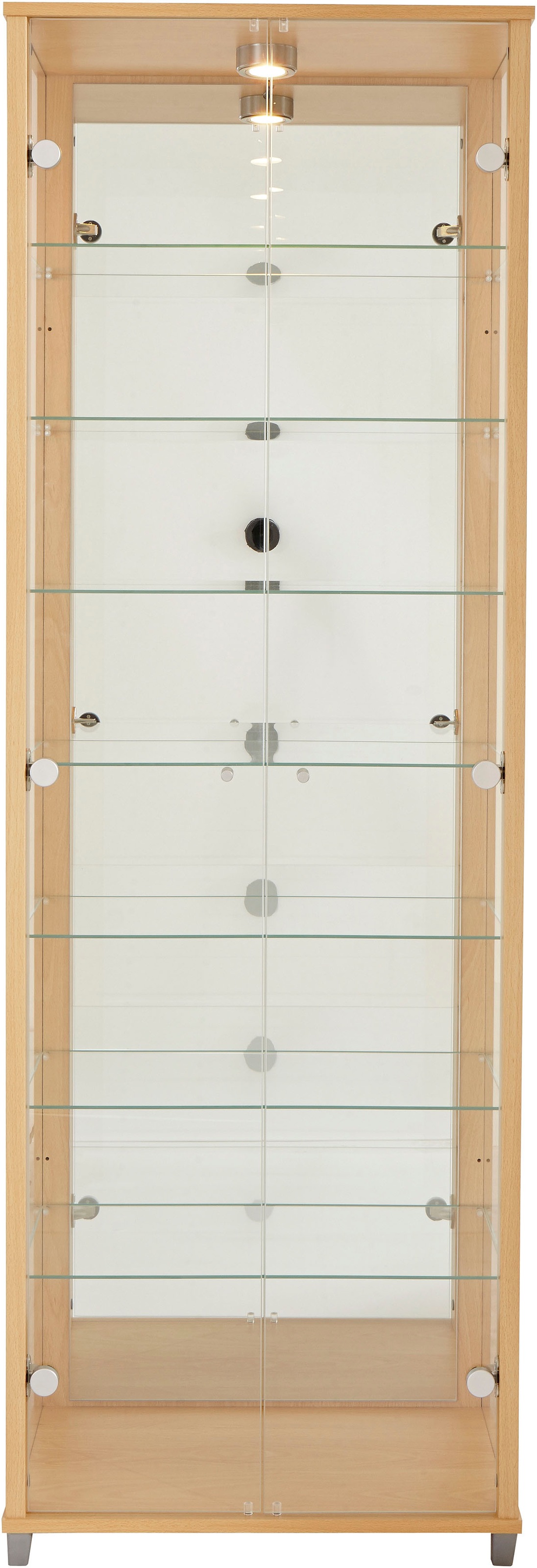 fif möbel Vitrine »OPTIMA«, Standvitrine/Glasvitrine 2x Glastür,perfekt für Sammler,Sammlervitrine
