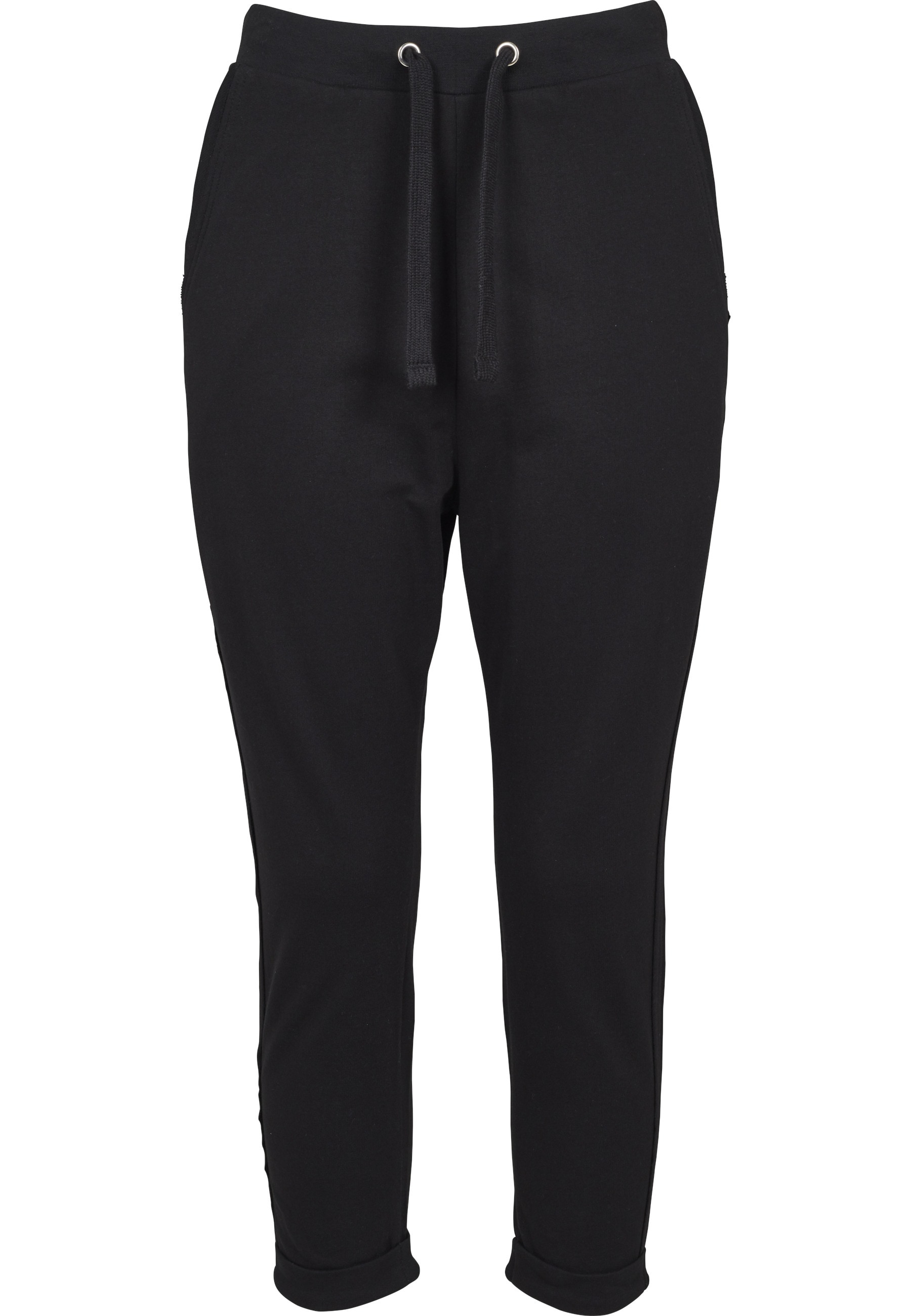 URBAN CLASSICS Stoffhose "Urban Classics Damen Ladies Open Edge Terry Turn günstig online kaufen