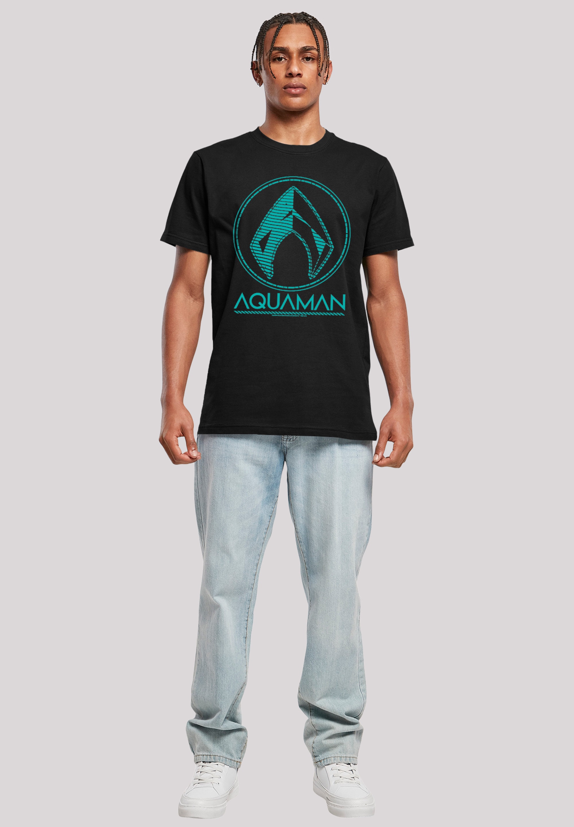 F4NT4STIC T-Shirt »DC Comics Aquaman Aqua Logo«, Herren,Premium Merch,Regular-Fit,Basic,Bedruckt
