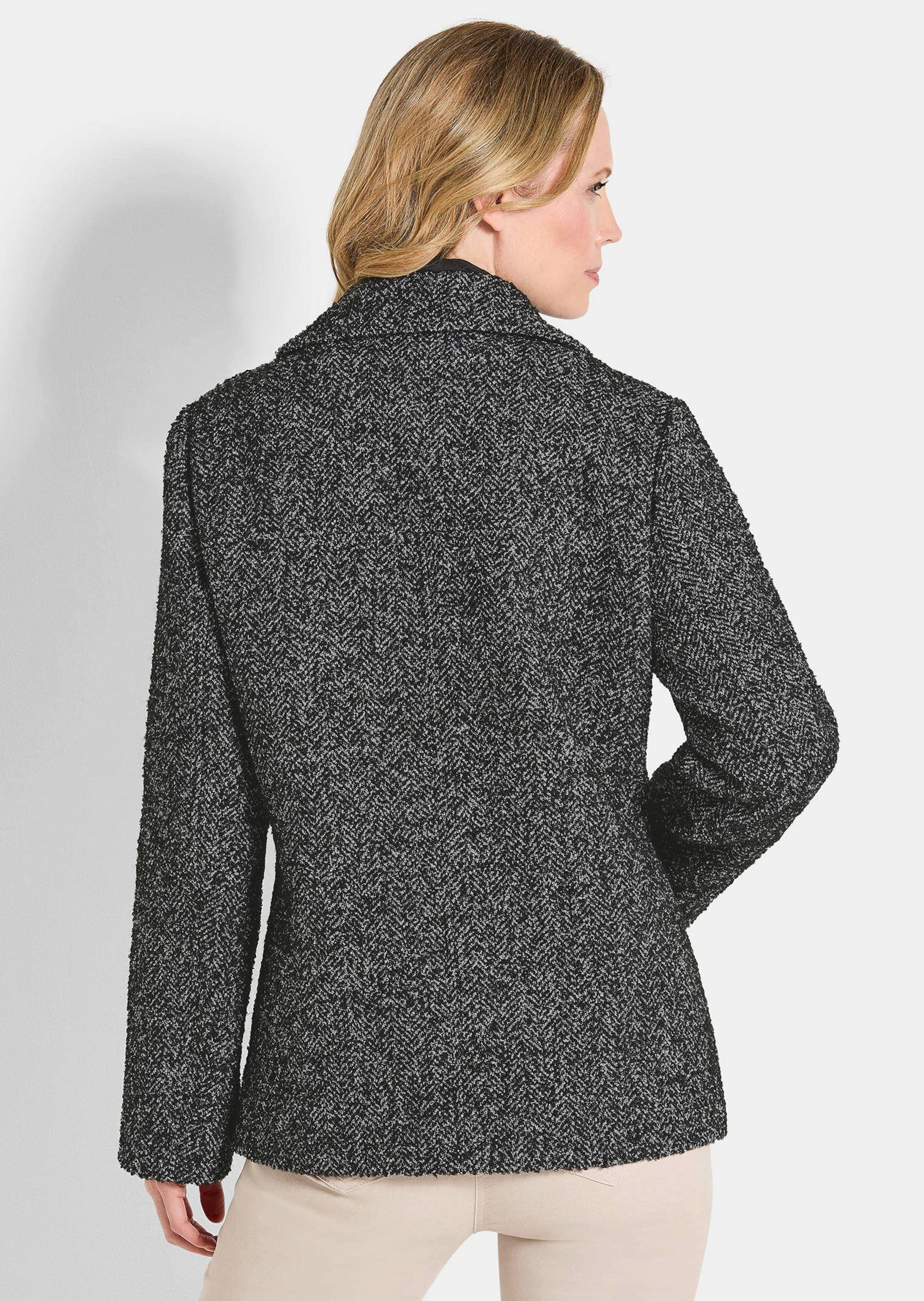 GOLDNER Kurzjacke »Kurzgröße Jacke in 2-in-1-Optik mit Steppeinsatz«
