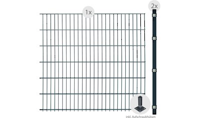 Doppelstabmattenzaun »ESSENTIAL 123 zum Aufschrauben«
