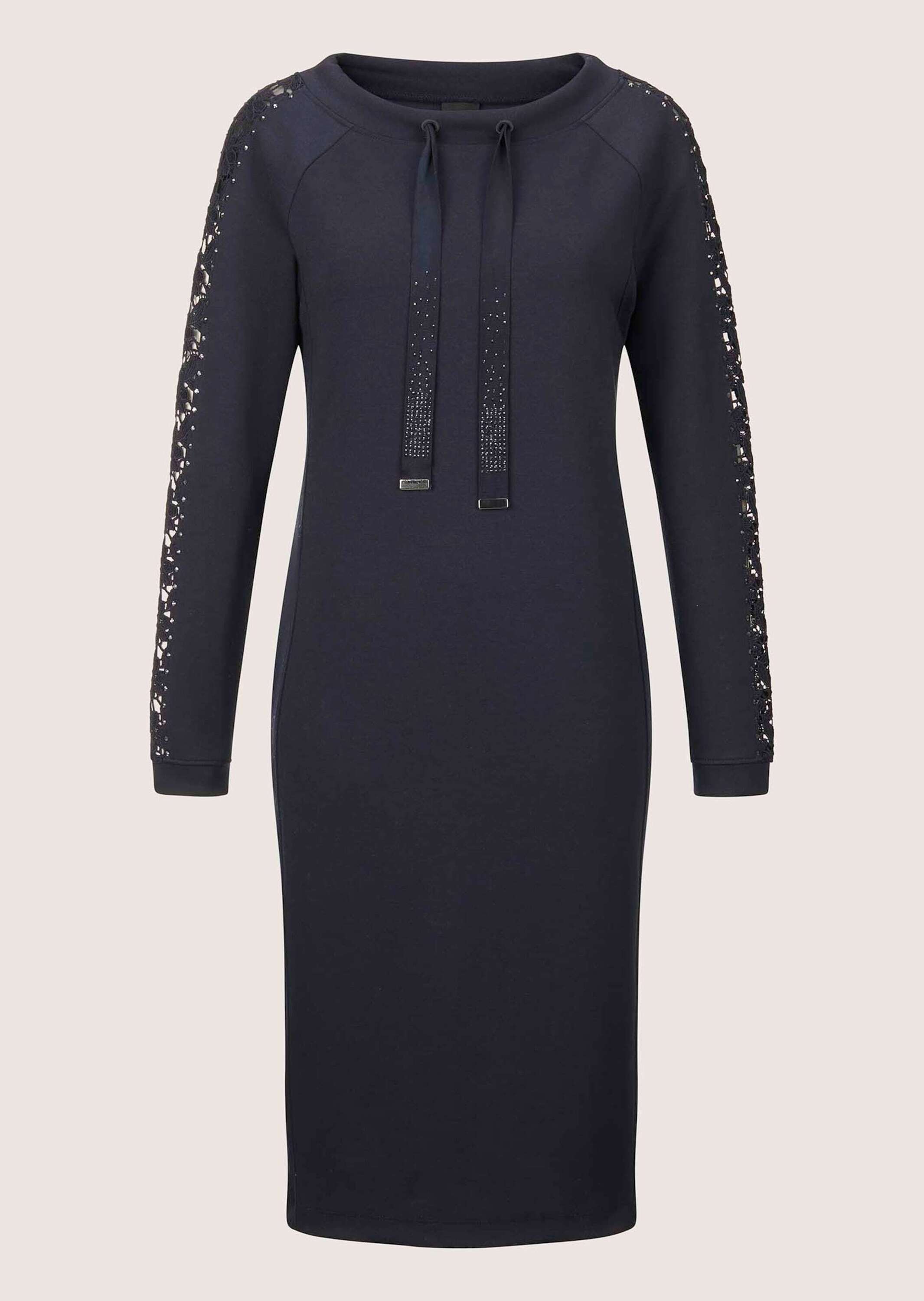 MADELEINE "Jerseykleid Stretch-Kleid mit Spitze und Strass" Jerseykleid mit Spitze und Strasssteindeko