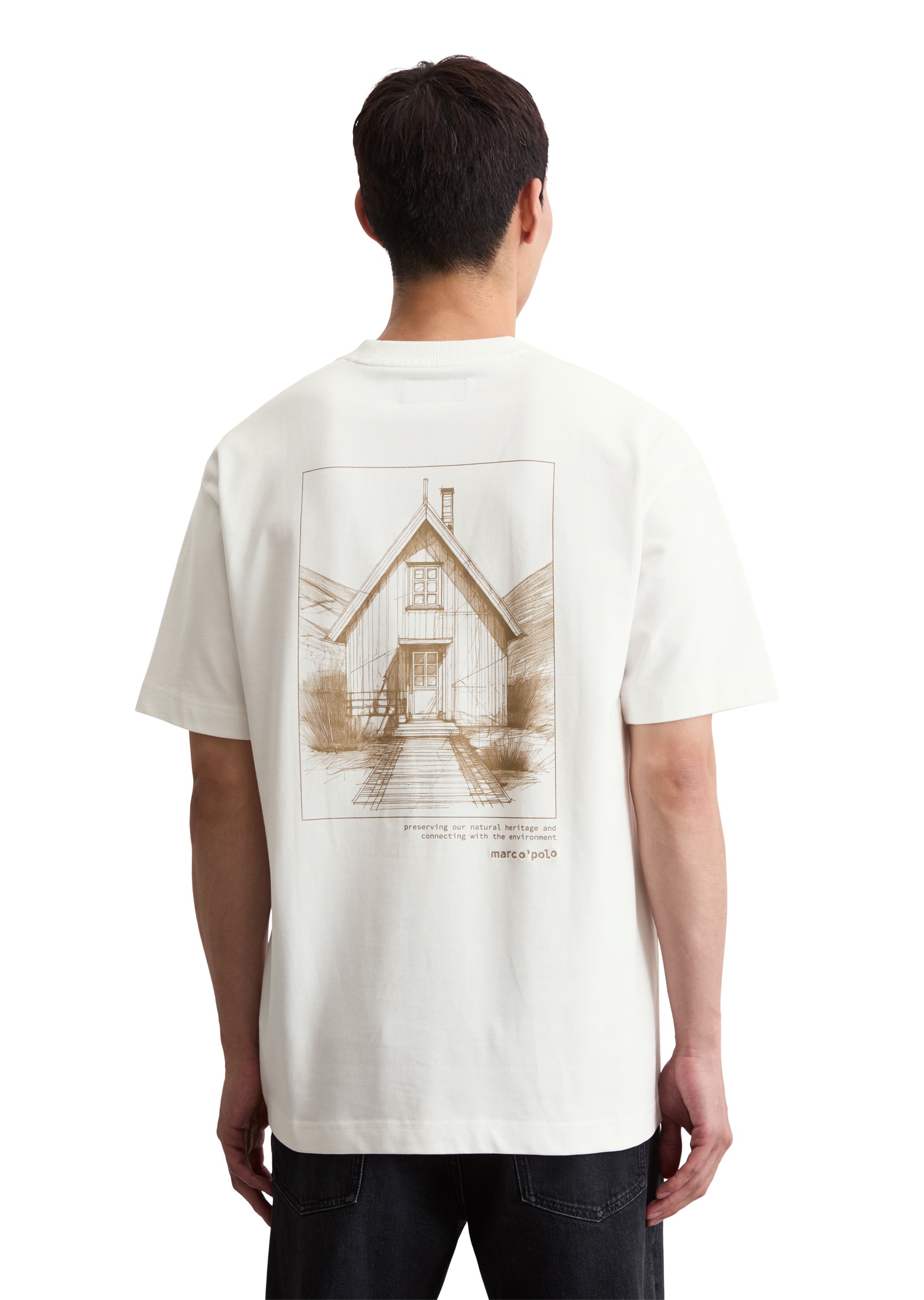 Marc O'Polo T-Shirt »mit großem Rückenprint«