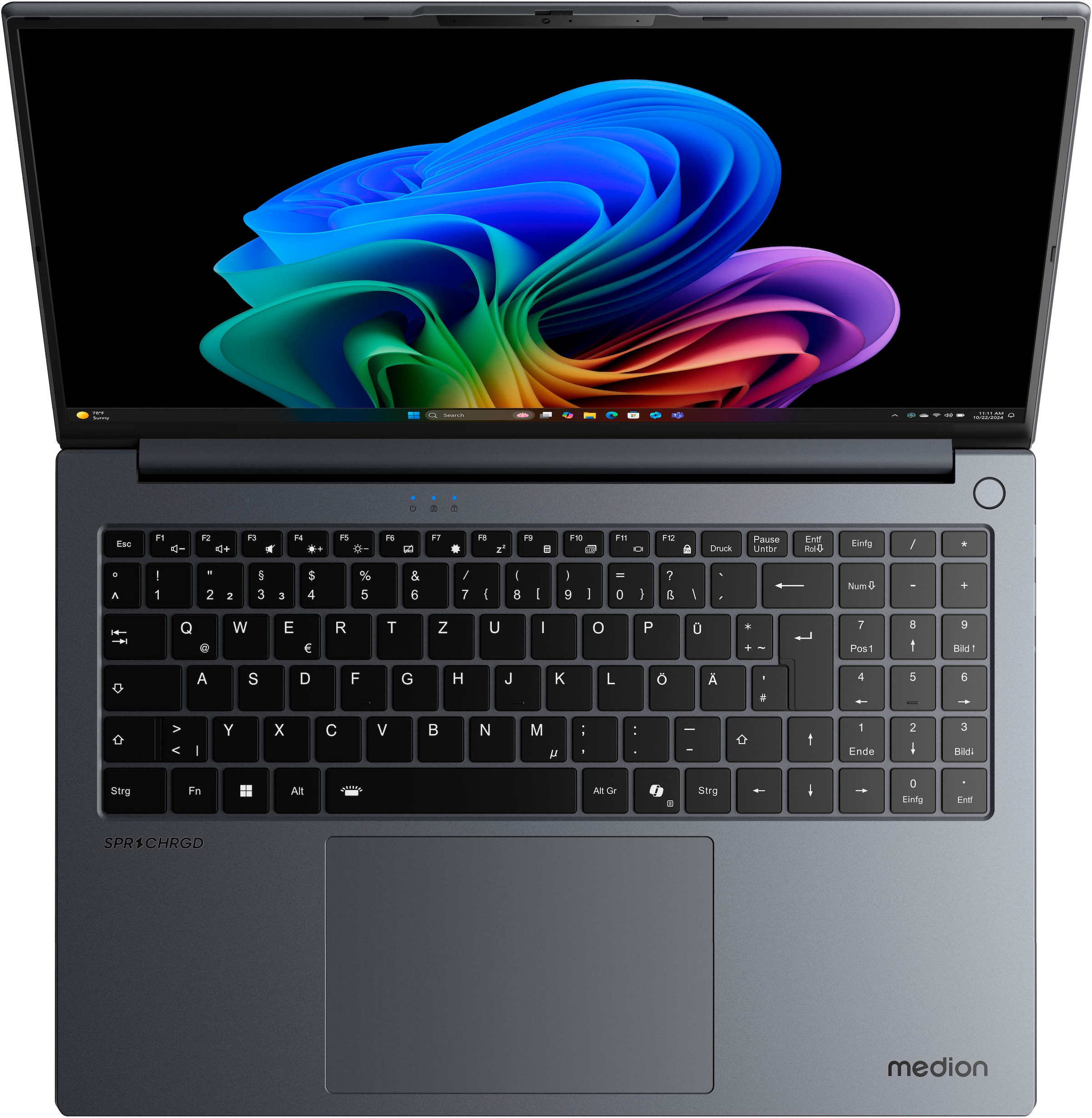 Medion® Notebook »SPRCHRGD 16 S1 OLED«, 40,6 cm, / 16 Zoll, Intel, Core Ultra 5, ARC 140V, 512 GB SSD