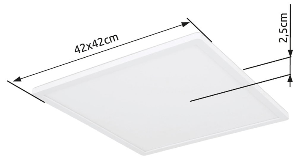 GLOBO LIGHTING Deckenleuchte »SAPANA« LED-Modul 1 Stk. Warmweiß Deckenlampe Wohnzimmer-Leuchte Schlafzimmer-Leuchte Flur Küche