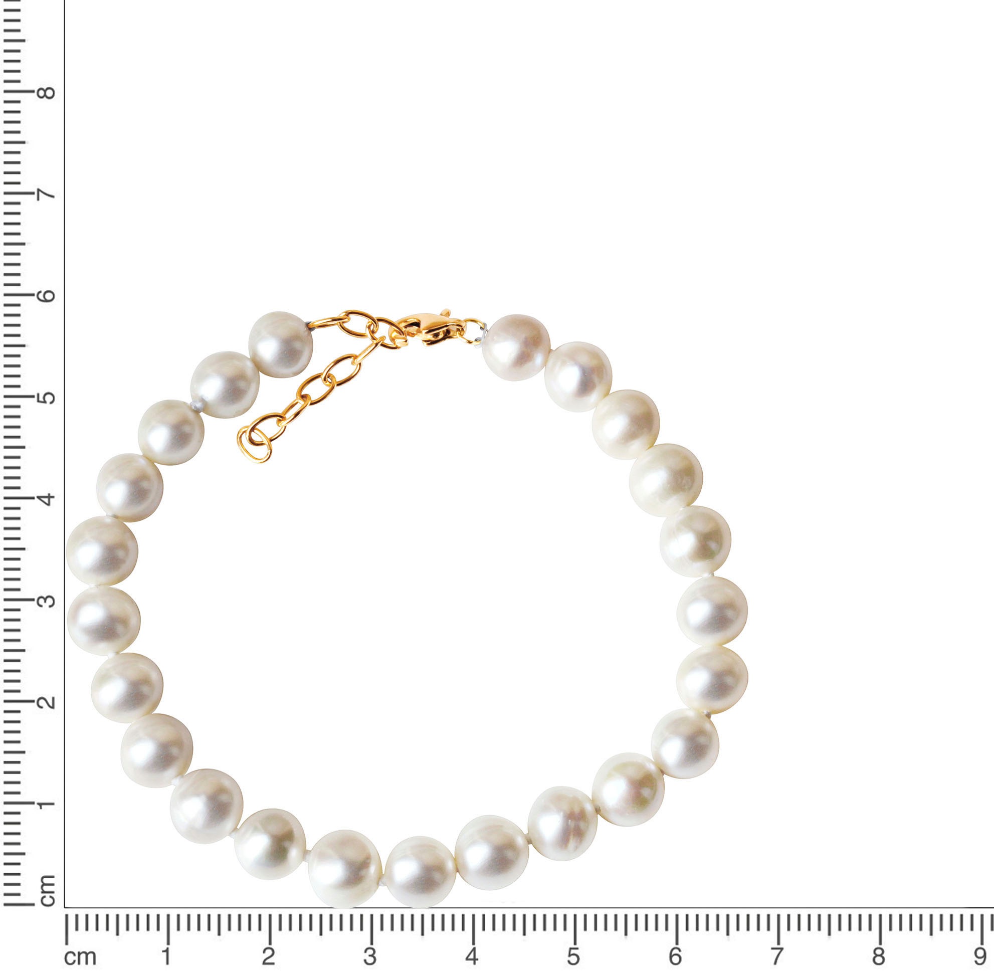 Firetti Armband »Schmuck Geschenk Gold 375 Armschmuck Armkette«, mit Süßwasserzuchtperle