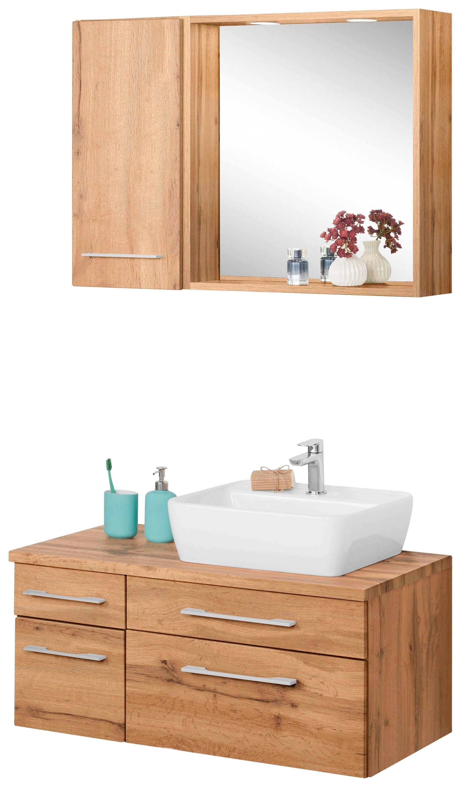 welltime Badmöbel-Set "Davos" 3 Stk. tlg. günstig online kaufen