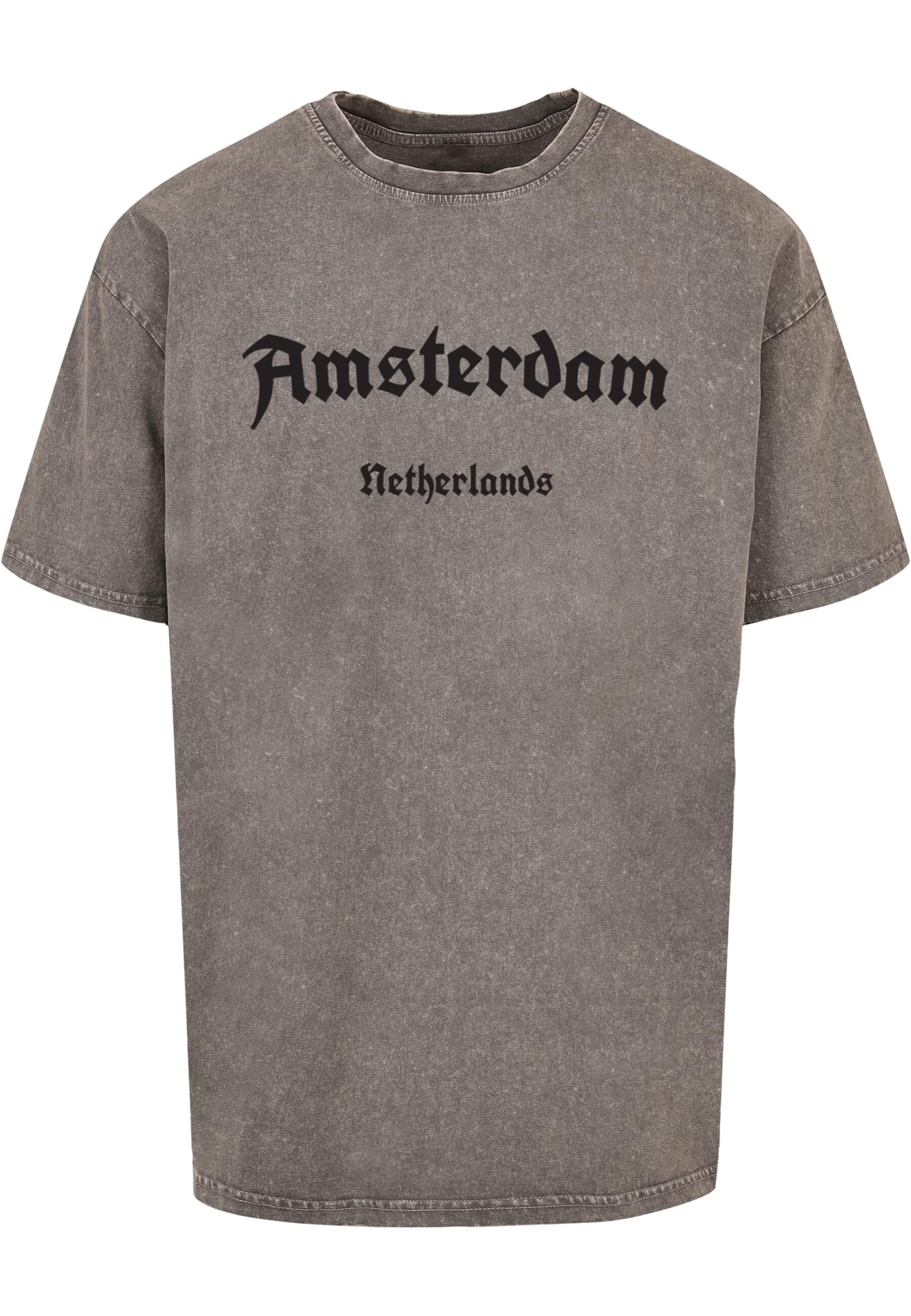 Merchcode T-Shirt "Merchcode Herren Amsterdam Acid Washed Heavy Oversize Te günstig online kaufen