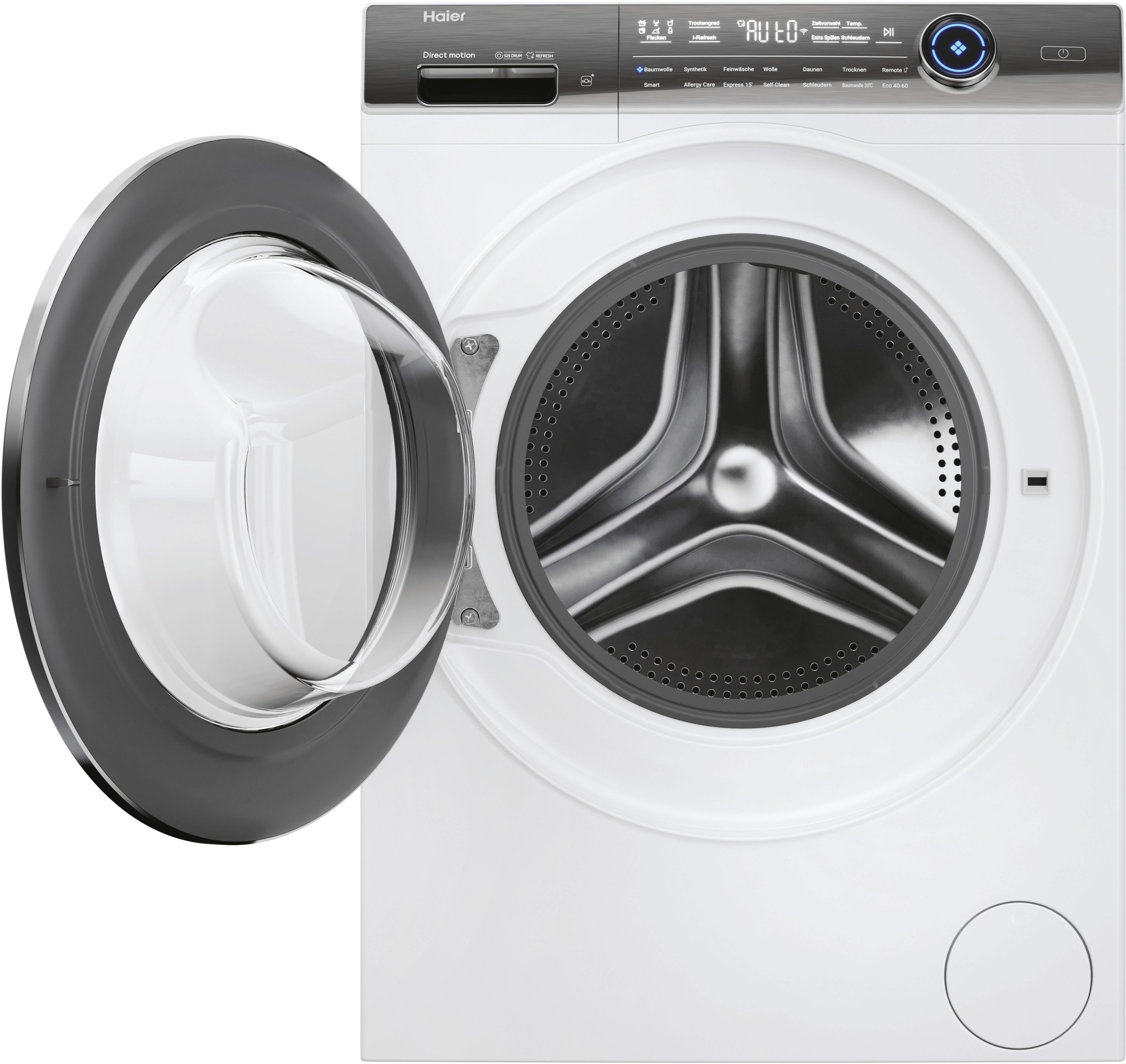 HAIER Waschtrockner "HWD100-BD14979U1", Wasch_Trocken_Zyklus: D (A-G), weiß, B:60cm H:85cm T:62cm, Waschtrockner, 10 kg, 6 kg, 1400 U/min, Flüsterleiser Motor, AutoDose, Waschtrockner 2