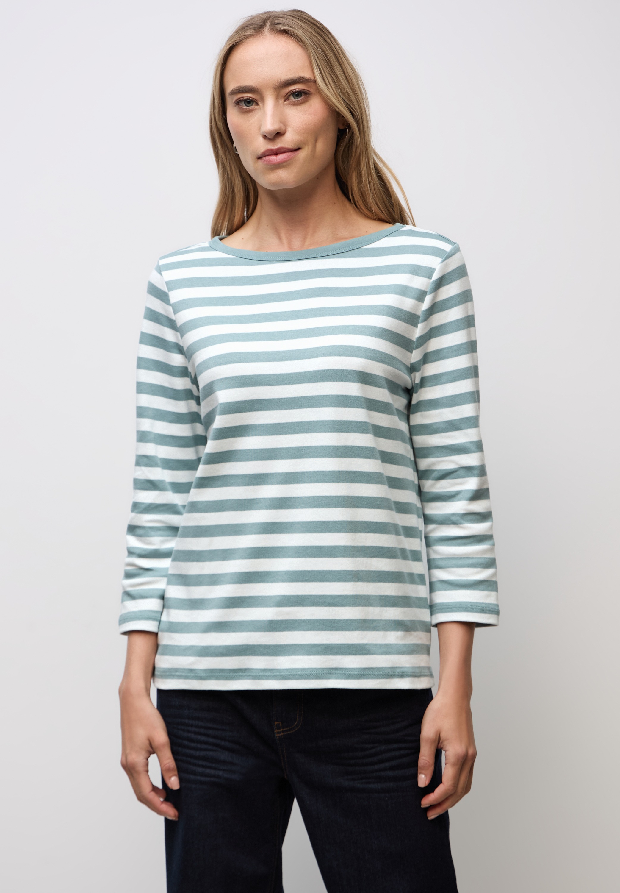 STREET ONE Rundhalsshirt aus reiner Baumwolle günstig online kaufen