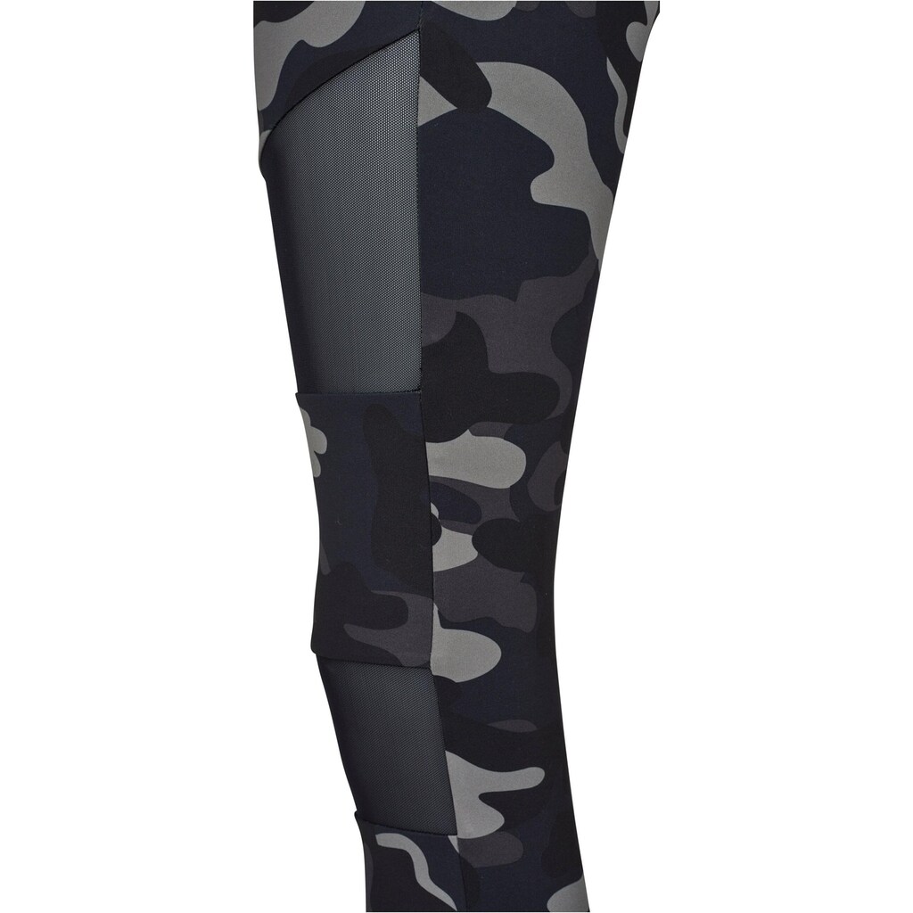 URBAN CLASSICS Leggings »Urban Classics Damen Ladies Camo Tech Mesh Leggings«, (1 tlg.)