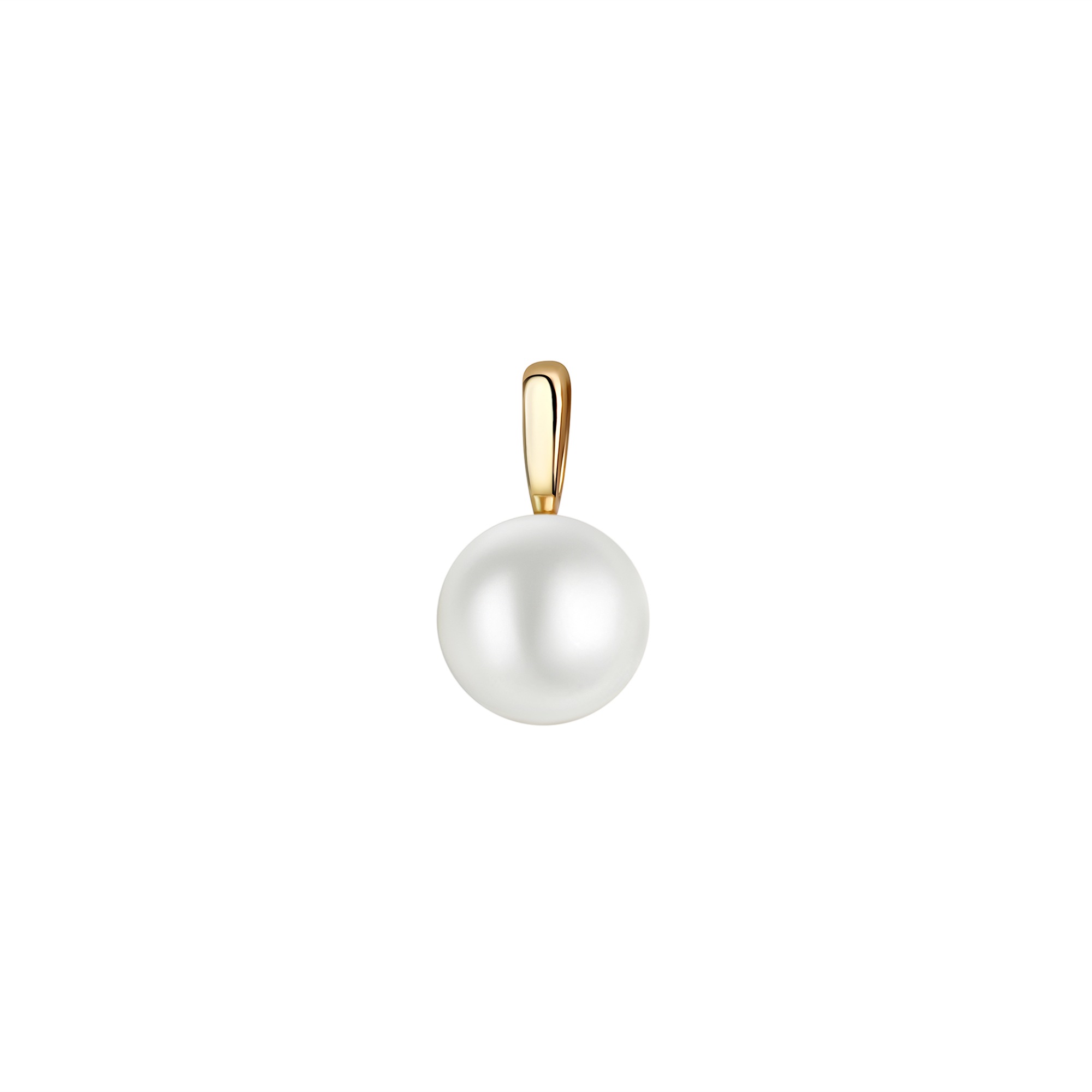 Kettenanhänger VIVANCE "375/- Gelbgold glanz 1 Süßwasserperle", gelb, Schmuckanhänger, Damen, one-size, Silber 925 (Sterlingsilber), 0,2 g, Kettenanhänger