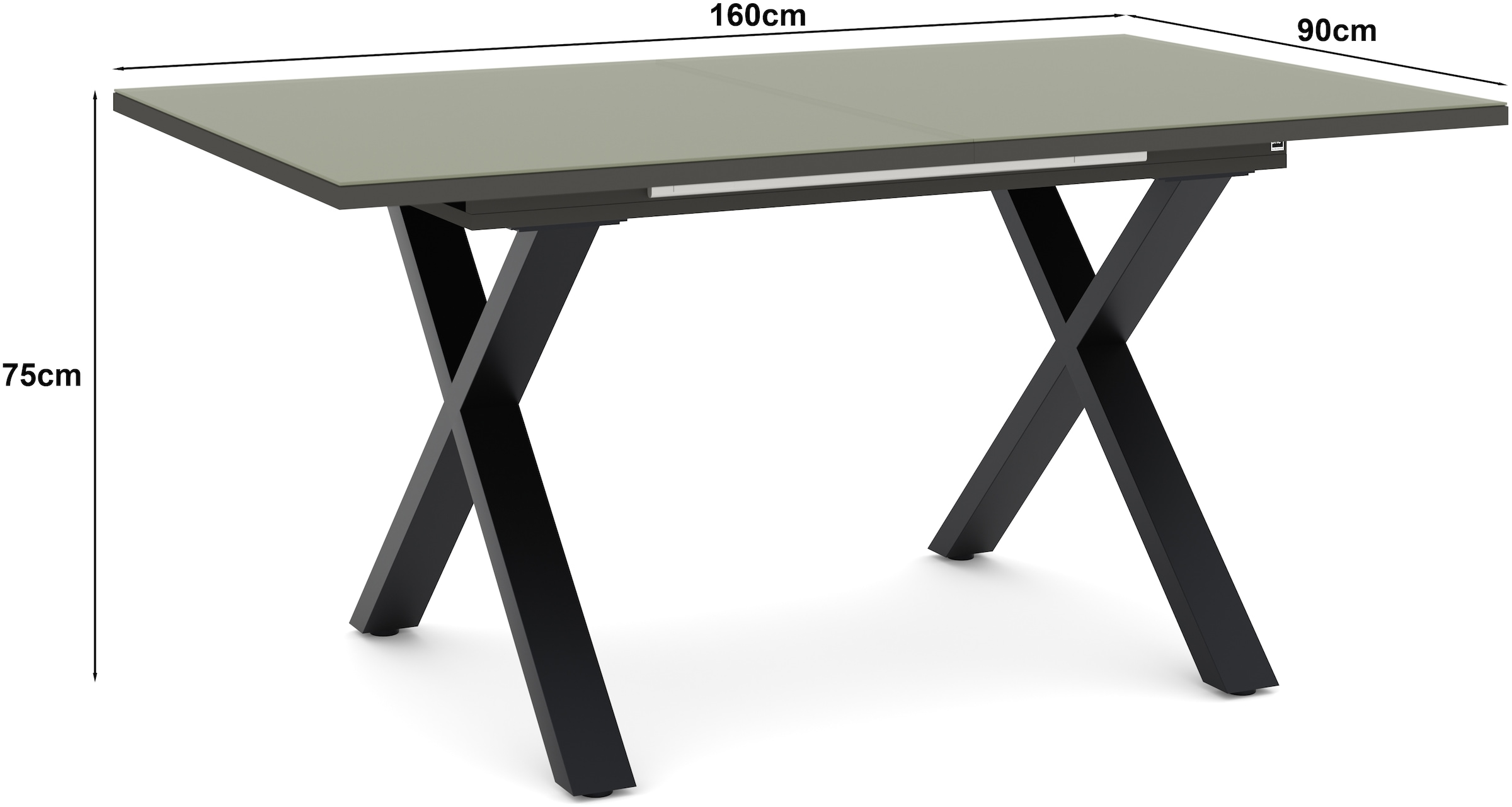 set one by Musterring Esstisch »Reno« 1 Stk. tlg. Mit Vierkantfuß, wählbaren Gestellen und Plattenfarben