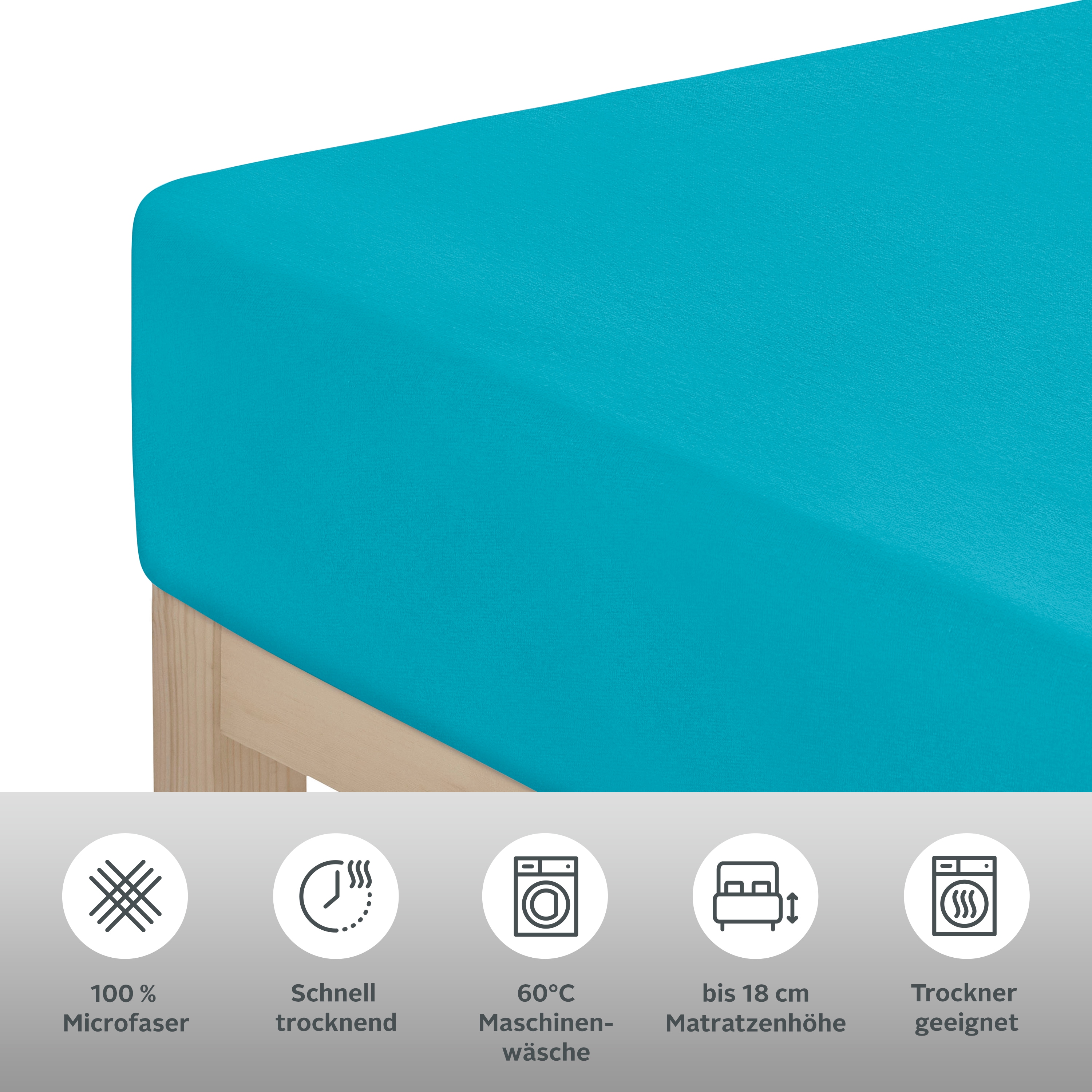 Thumbnail - my home Spannbettlaken "PAPRIKA" Bettlaken, Laken, in zwei Qualitäten: Fleece & Jersey, 100% Polyester