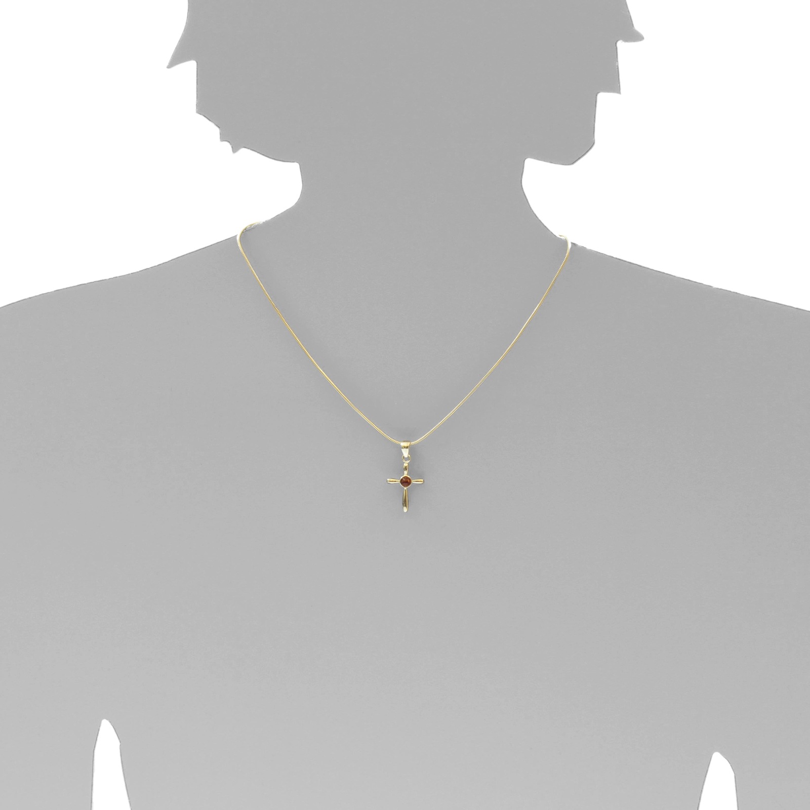 OSTSEE-SCHMUCK Kettenanhänger »Ostsee-Schmuck Anhänger Kreuz 24 x 16 Anhänger Kreuz 24 x 16«, (1 tlg.)