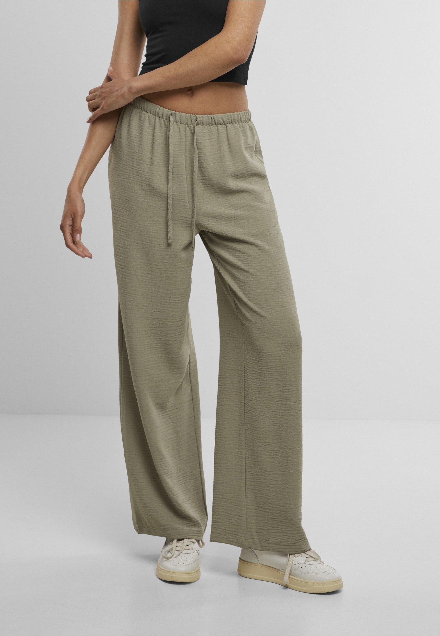 Urban Classics Tb7500 Wide Leg Trousers Pale Olive 5XL 2