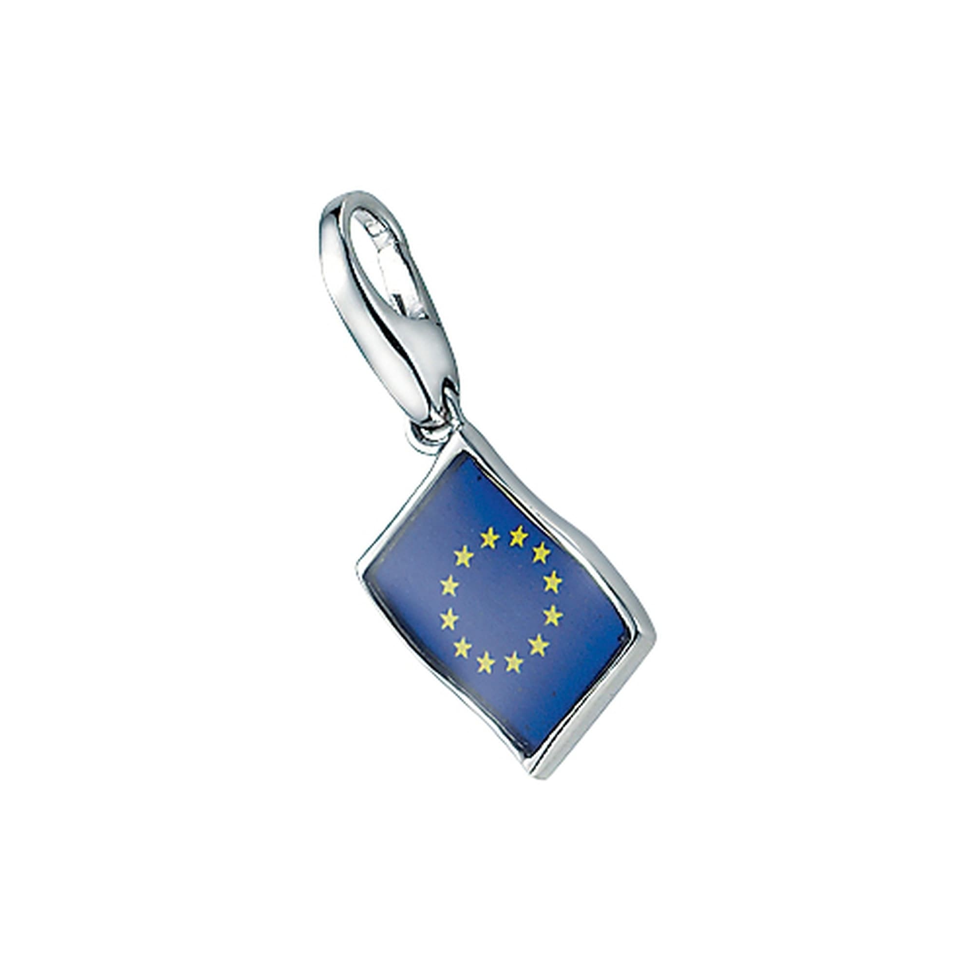Charm-Einhänger »Flagge Europa, Silber 925«