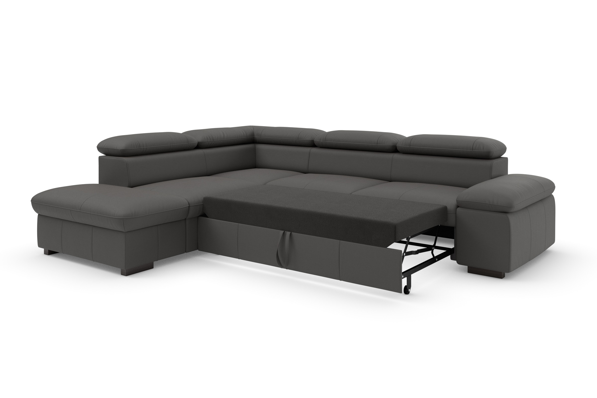 Home affaire Ecksofa »Alberto L-Form«, mit Kopfteilverstellung, wahlweise mit Bettfunktion