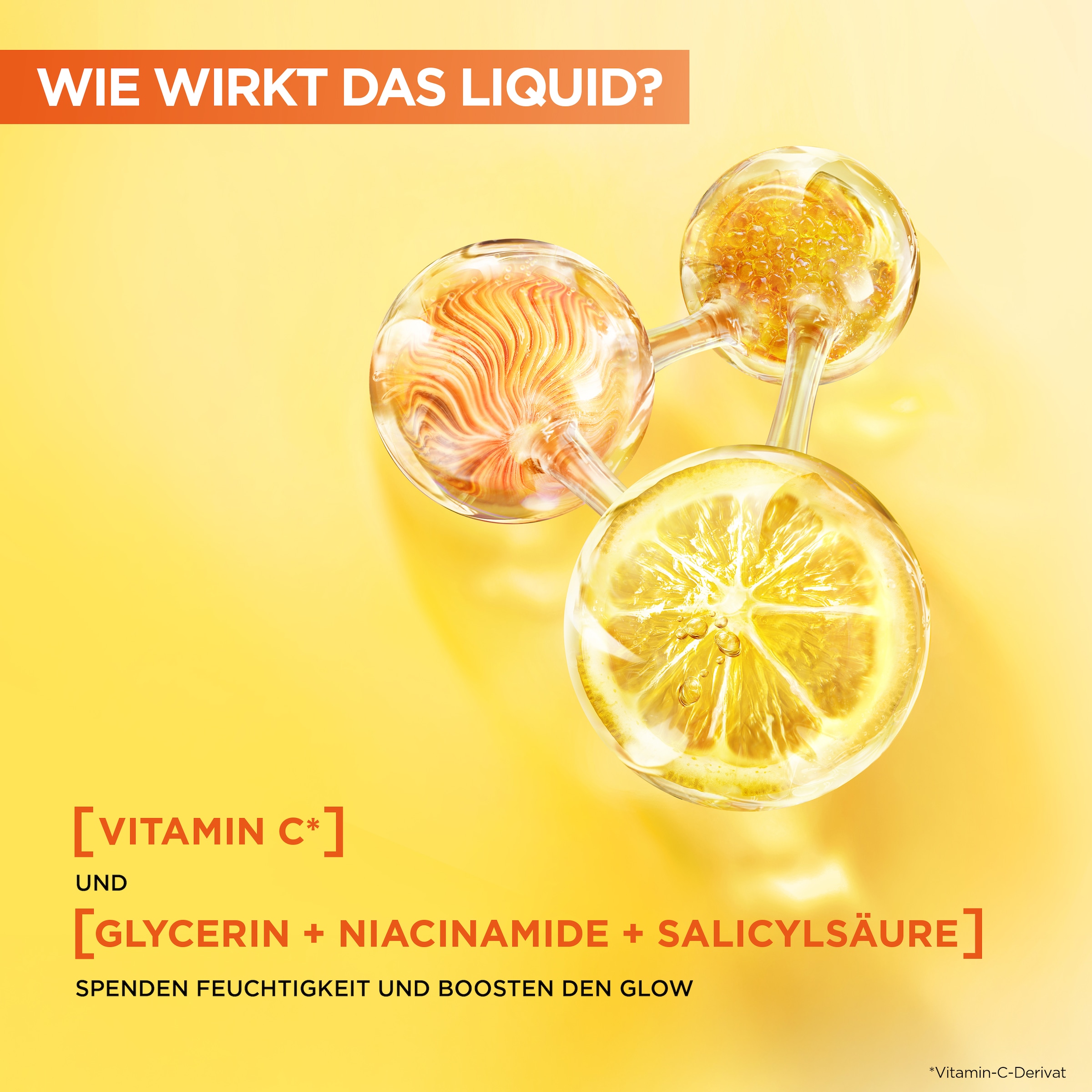 GARNIER Toner »Garnier Vitamin C* Glow Booster Liquid Care«
