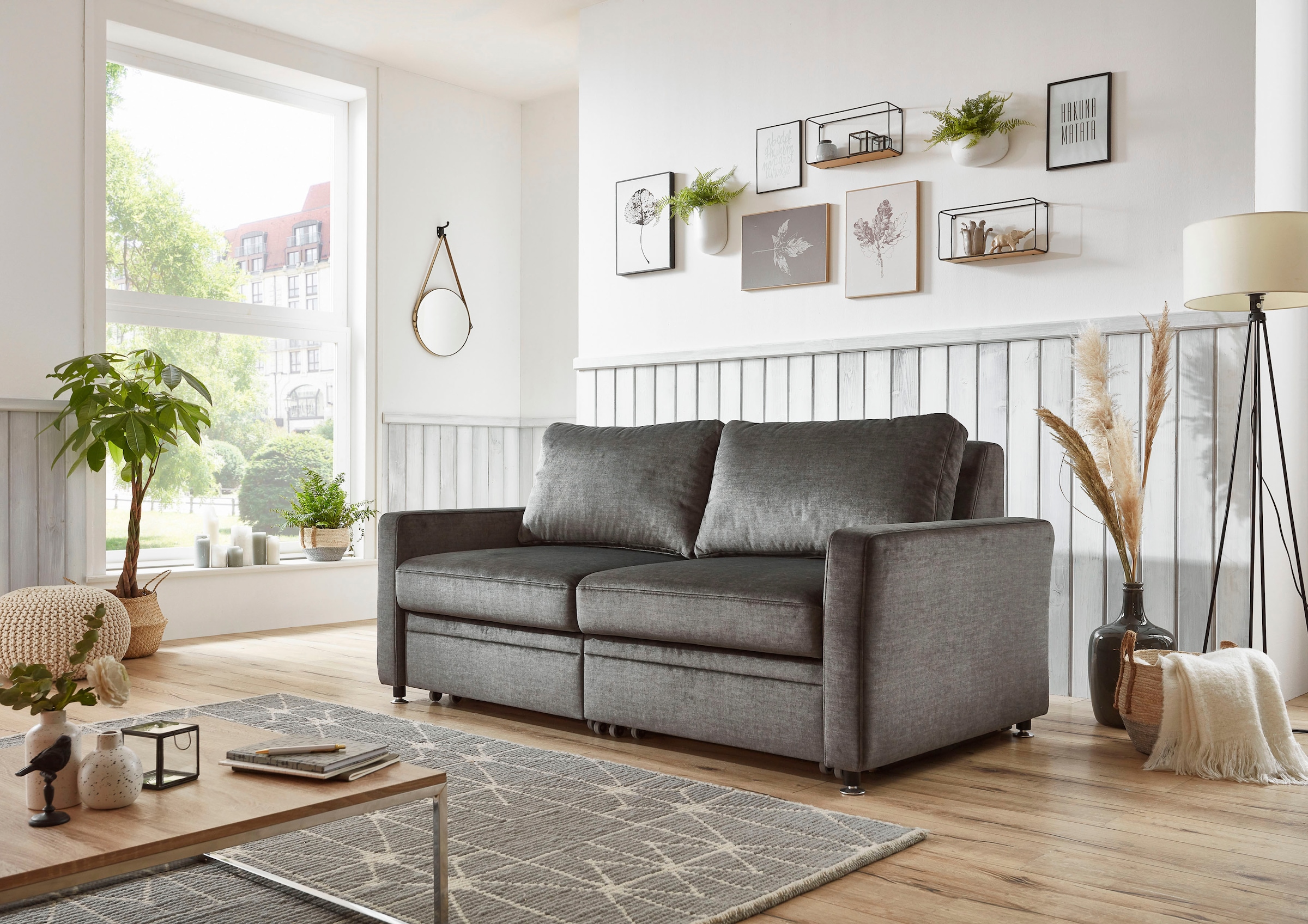 Die PlanBar Schlafsofa »MP-PD19021«, mit Längsschläferfunktion 80 bzw. 160x210 cm