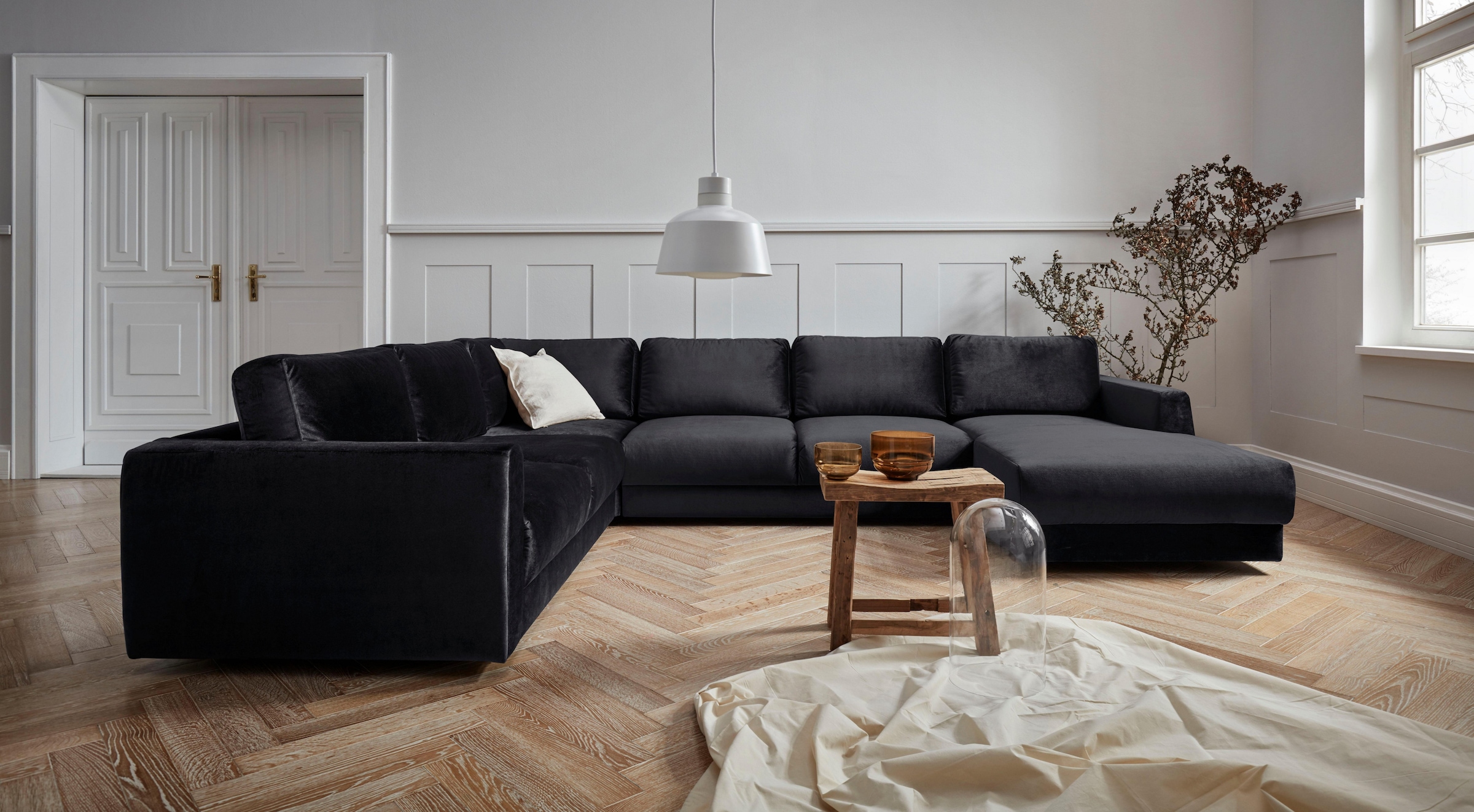 OTTO home Wohnlandschaft "Hobro U-Form" in 3 Bezugsqualitäten in vielen Farben
