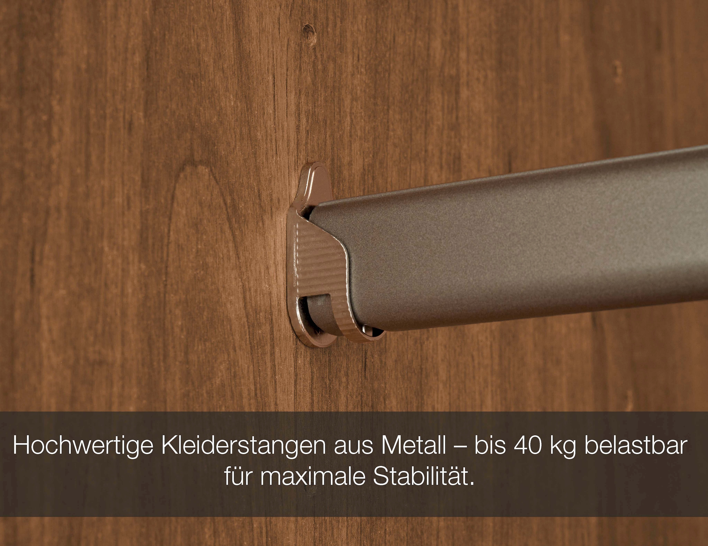 WIEMANN Kleiderschrank »Lausanne, Drehtürenschrank, Schrank, Wäscheschrank, Erle teilmassiv« 300 cm Breite mit 5 oder 6 Türen wählbar,  Front aus Massivholz in Erle, langlebige Qualität, inkl. Türendämpfung