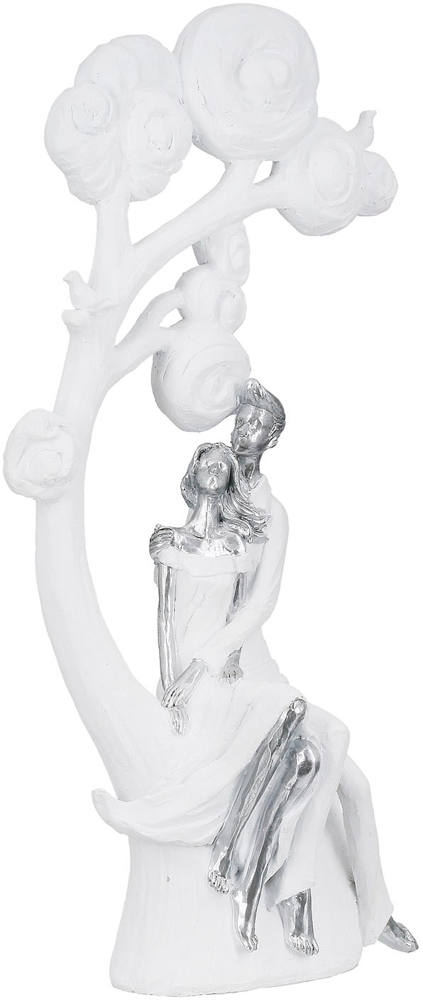 Casablanca by Gilde Dekofigur "Figur Paar; Baum Tree of love weiß H. 39,5 c günstig online kaufen
