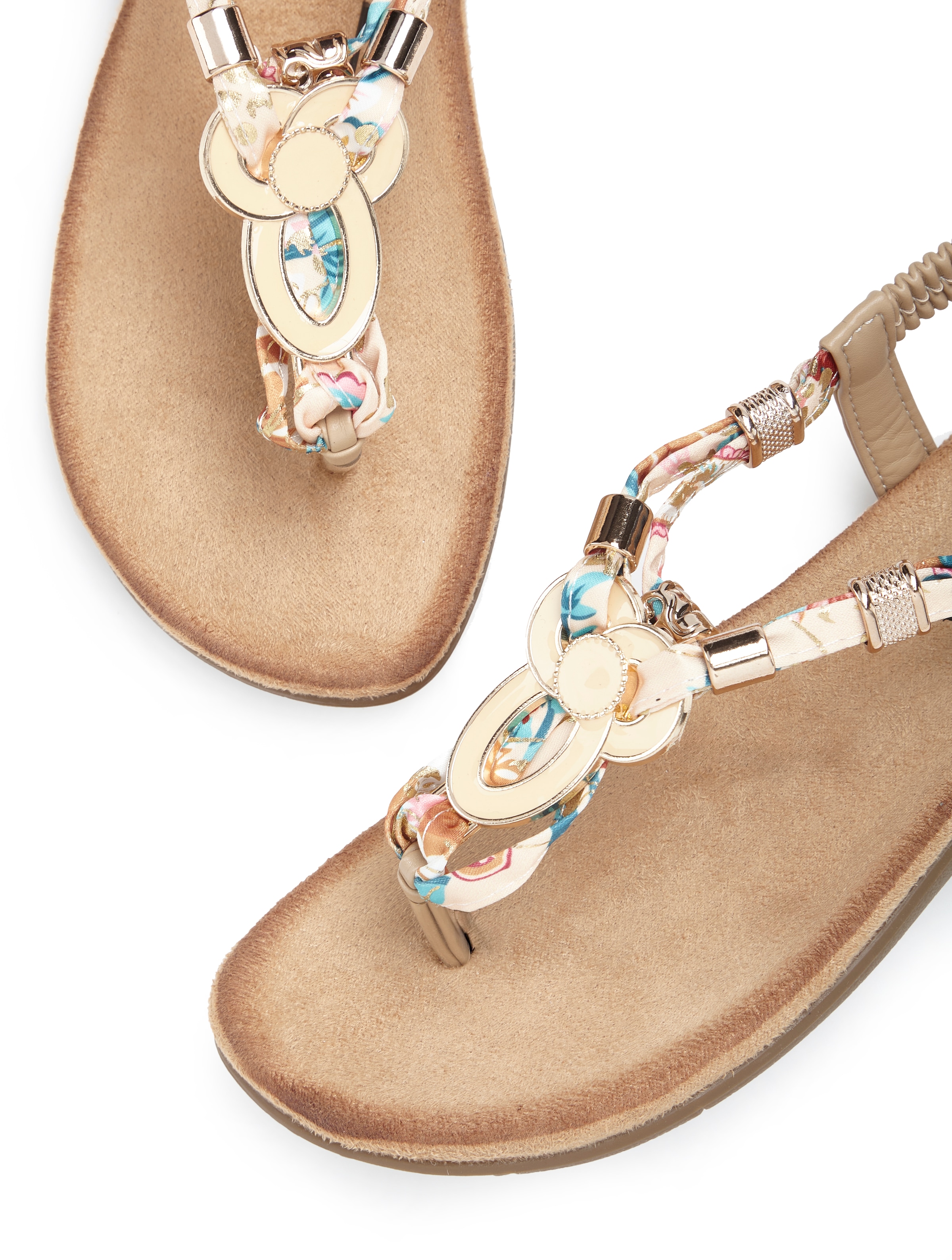 LASCANA Zehentrenner »Sommerschuh, offener Schuh, Sandalette,«  Sandale, Pantolette mit Stretcheinsatz