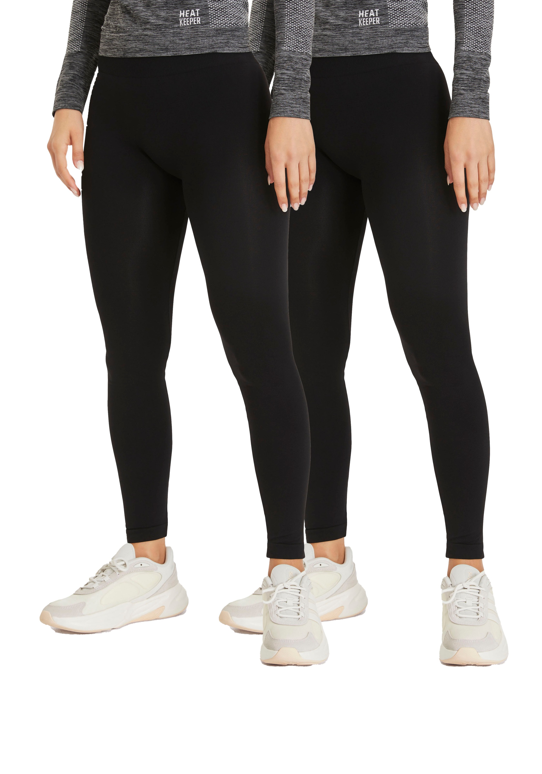 Sarlini Leggings, (2er Pack), blickdicht und mit hohem Bund günstig online kaufen