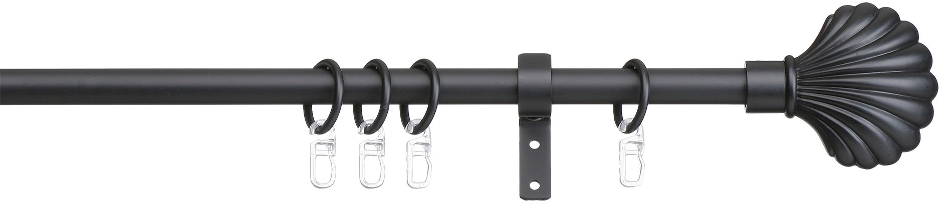 indeko Gardinenstange "Volterra" Ø 16 mm 1 läufig-läufig Fixmaß Komplett-Se günstig online kaufen