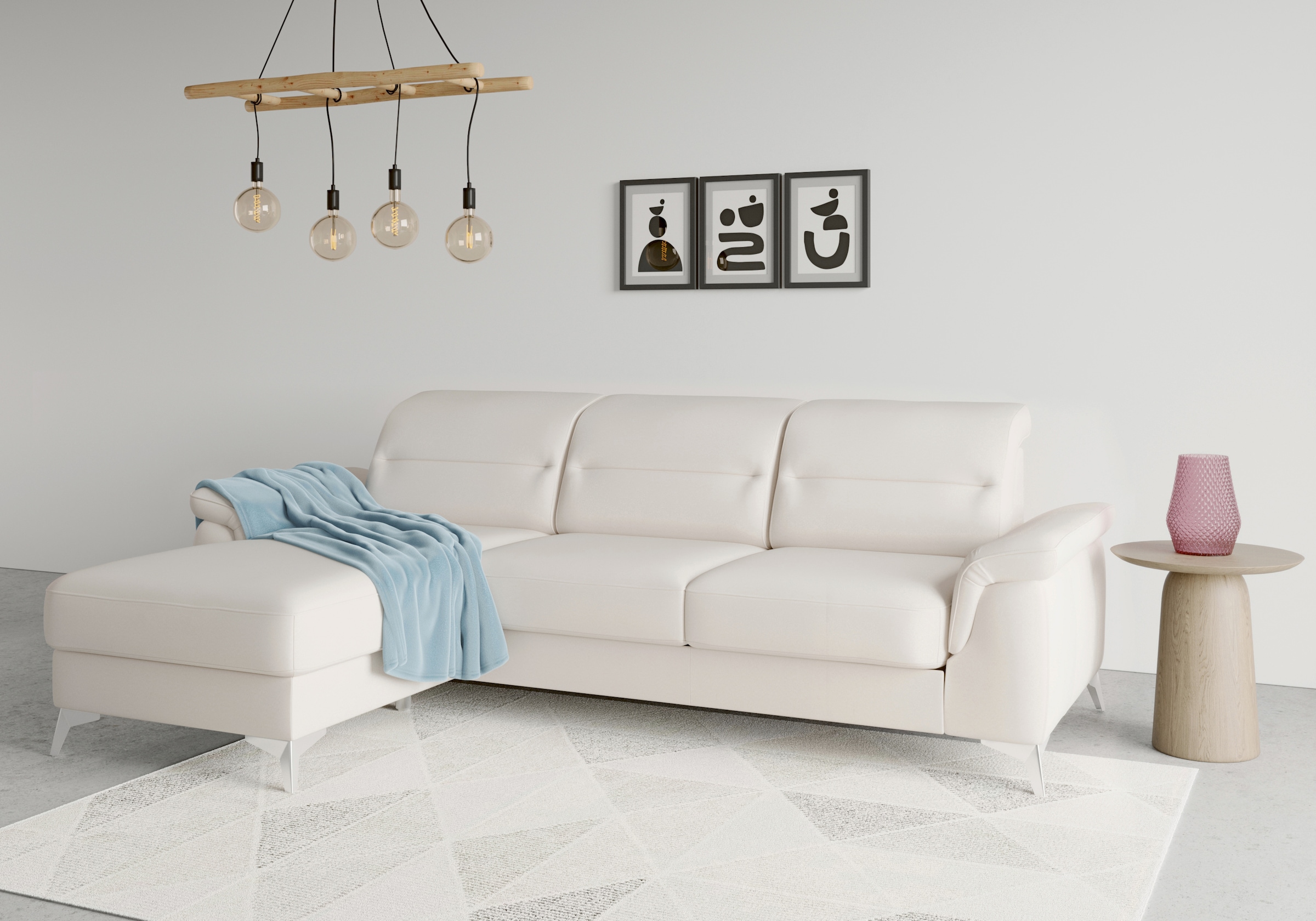 sit&more Ecksofa "Sinatra L-Form", mit Recamiere, optinal mit Kopfteilverst günstig online kaufen